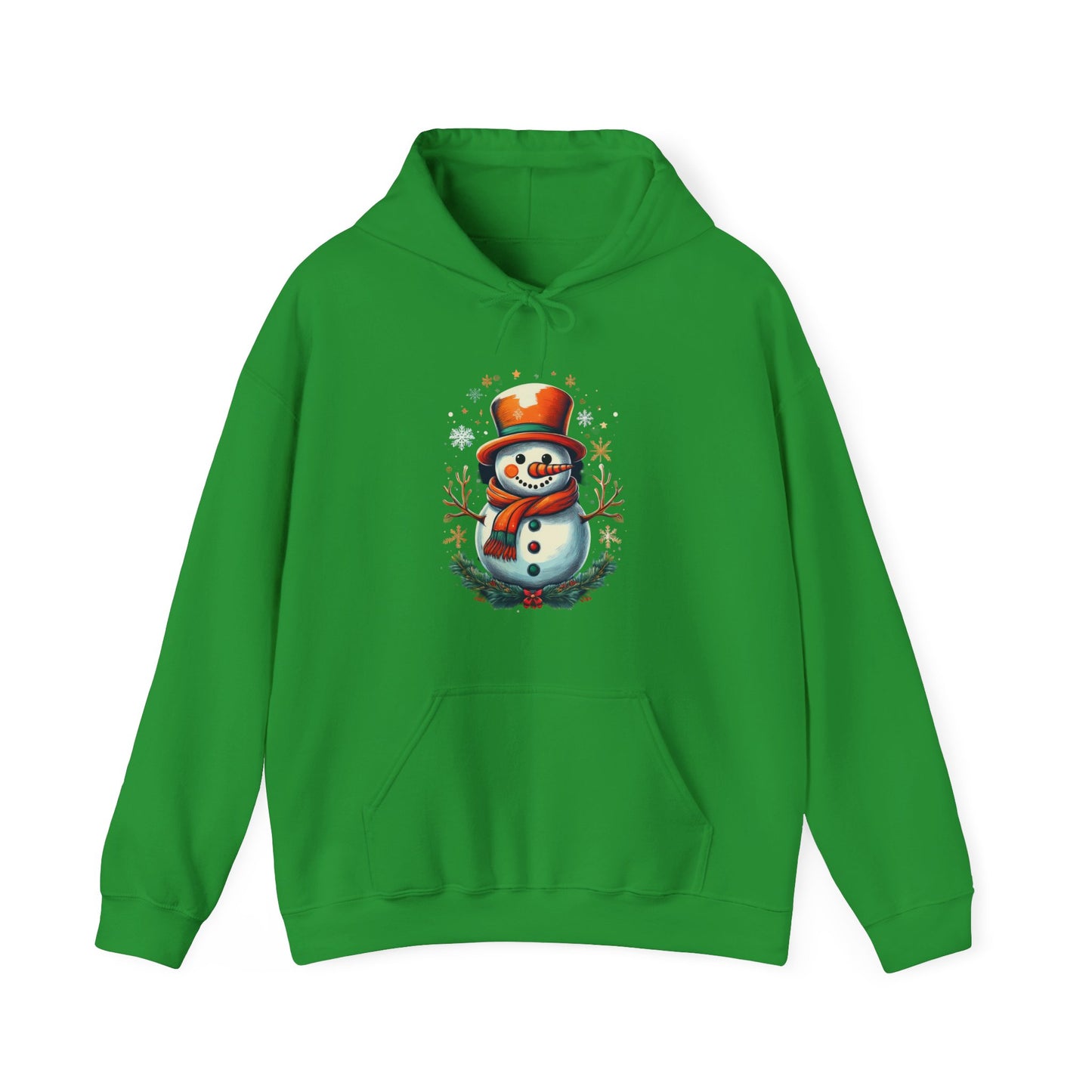 Cozy Snowman Hoodie, Winter Sweatshirt