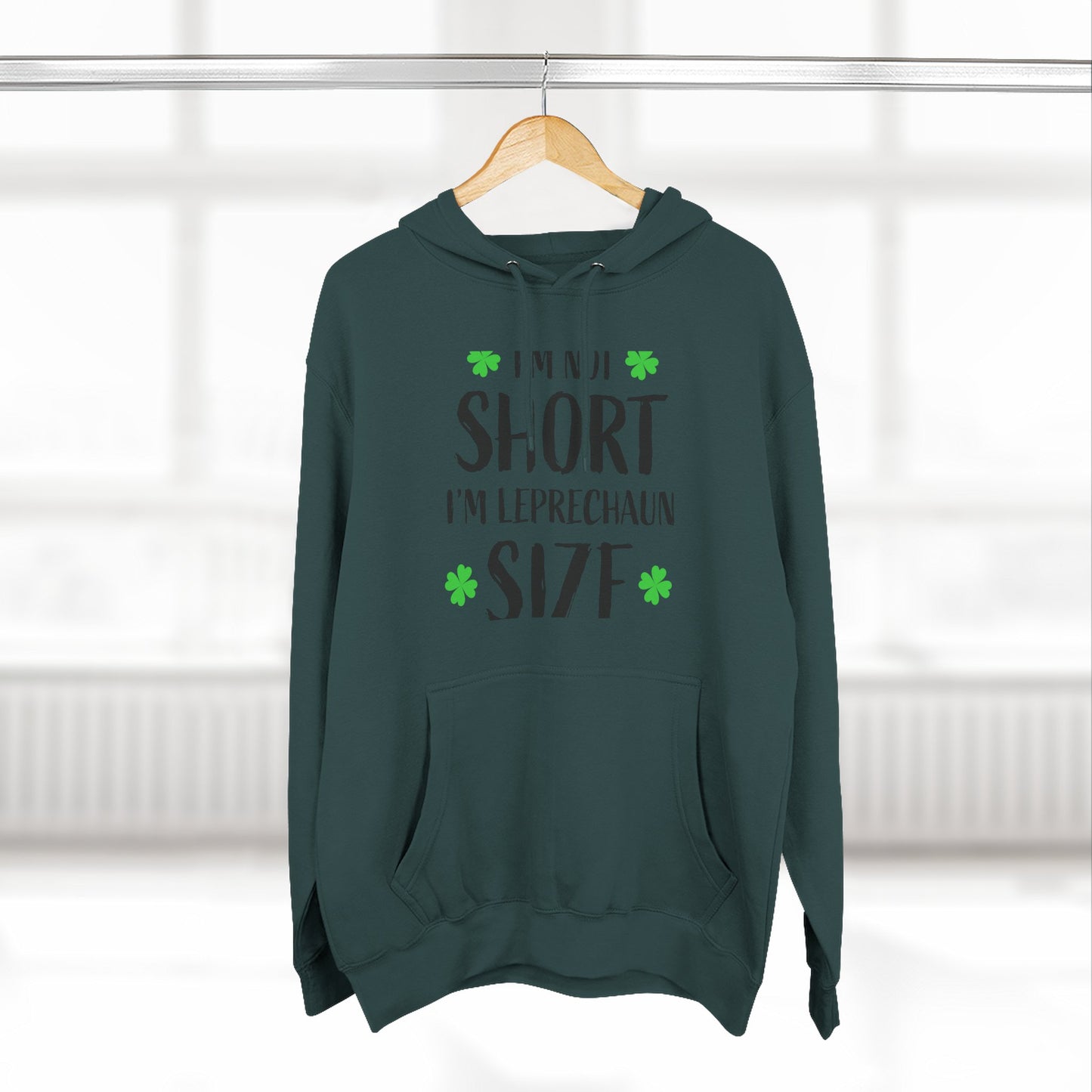 Funny St. Patrick's Day Hoodie, Leprechaun Size
