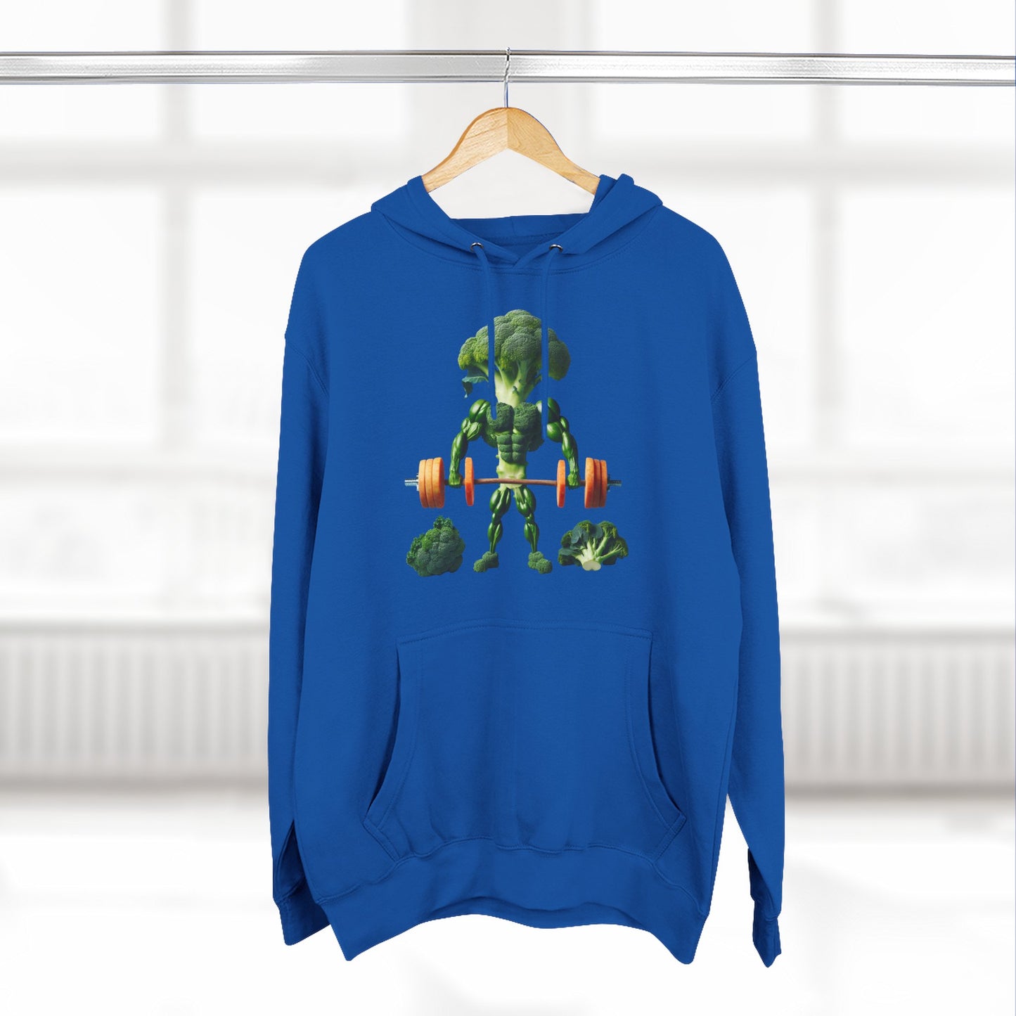 Muscle-Up Fleece Hoodie, Fitness Sweatshirt Motivational Hooded Sweatshirt