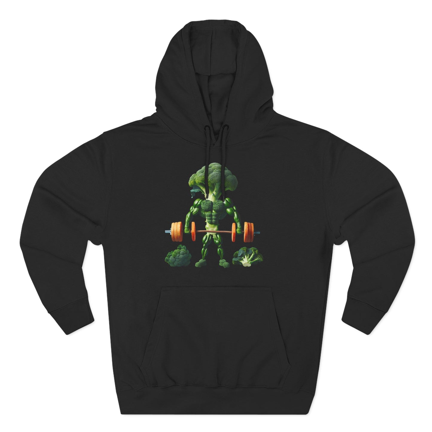Muscle-Up Fleece Hoodie, Fitness Sweatshirt Motivational Hooded Sweatshirt