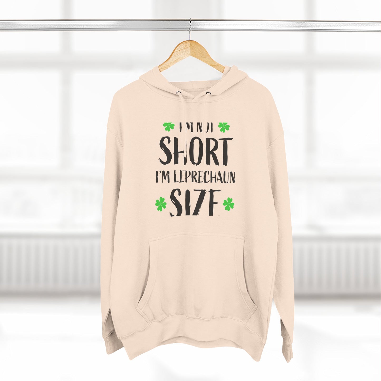 Funny St. Patrick's Day Hoodie, Leprechaun Size
