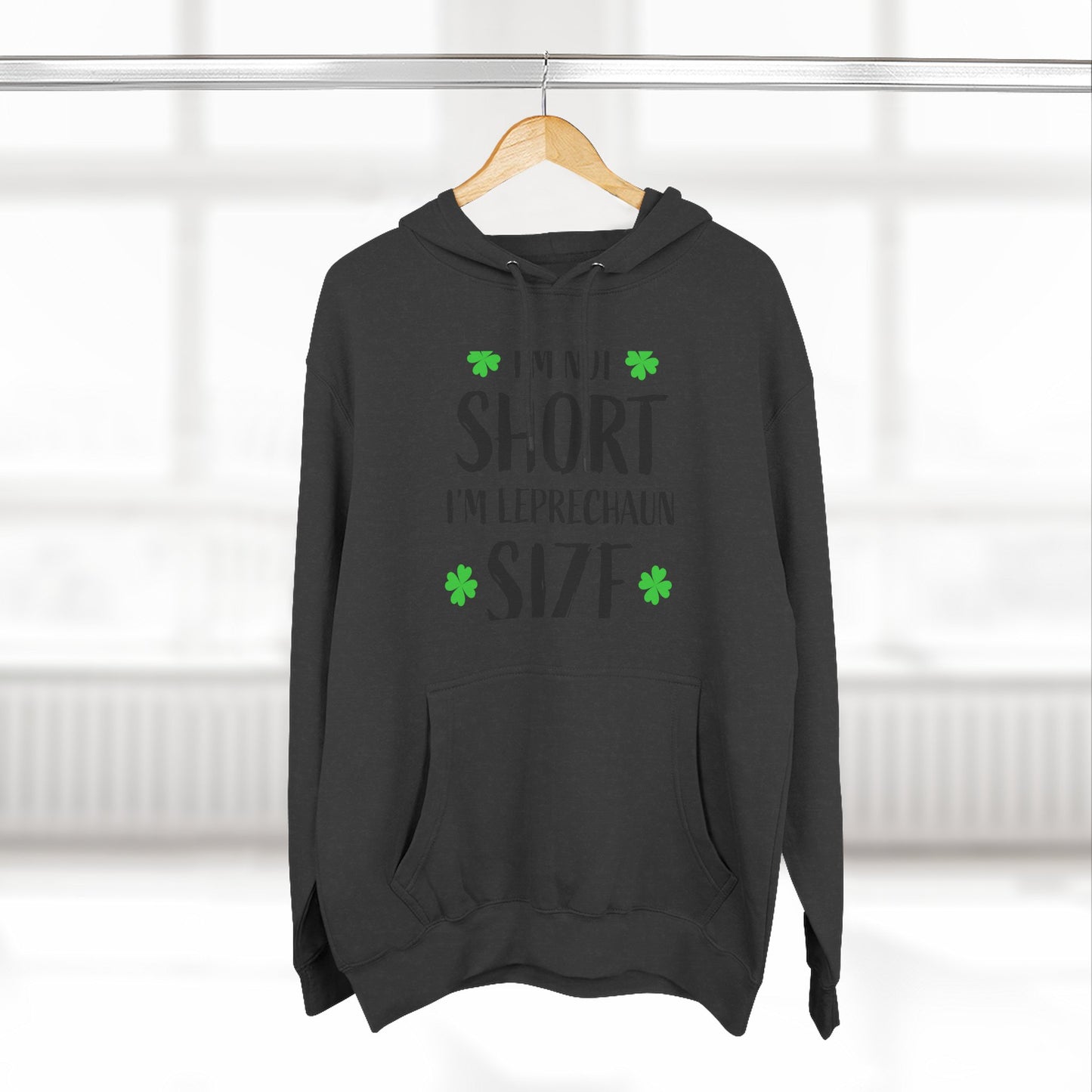 Funny St. Patrick's Day Hoodie, Leprechaun Size