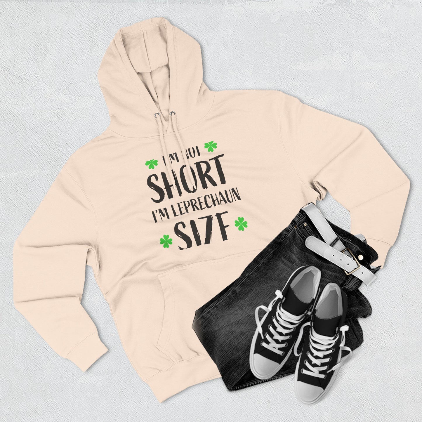 Funny St. Patrick's Day Hoodie, Leprechaun Size