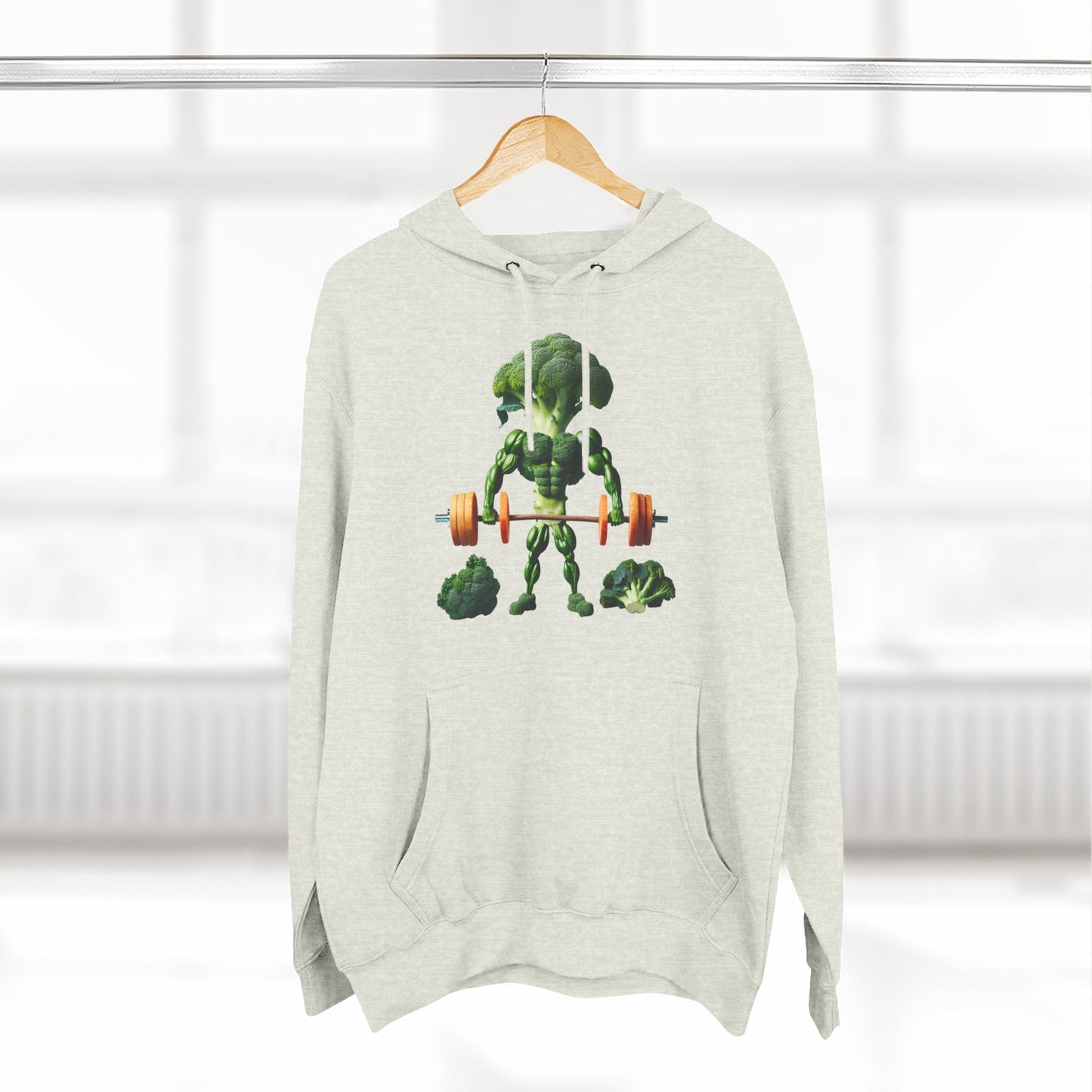 Muscle-Up Fleece Hoodie, Fitness Sweatshirt Motivational Hooded Sweatshirt