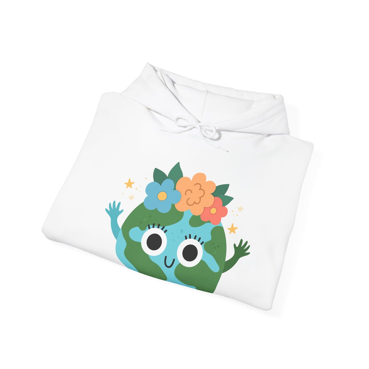 Cute Earth Cartoon Hoodie