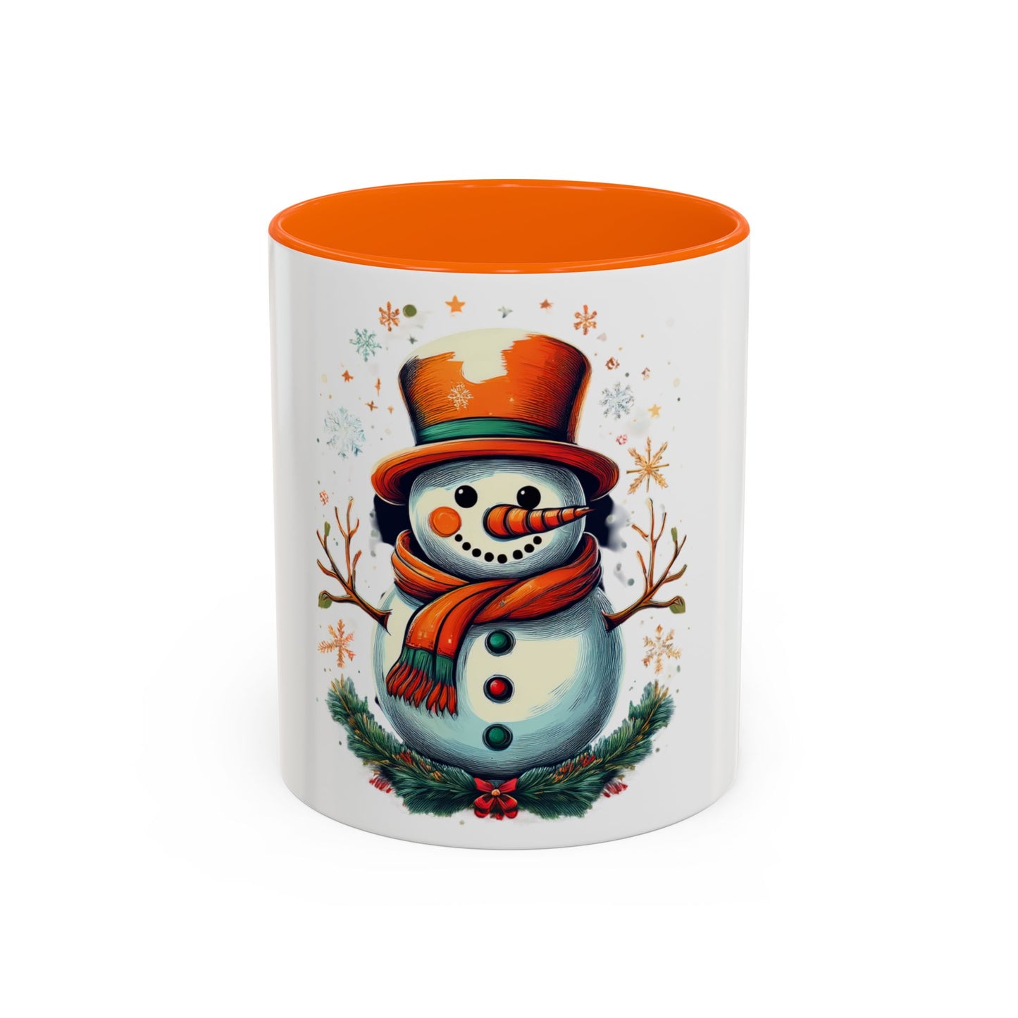 Cozy Snowman Accent Coffee Mug