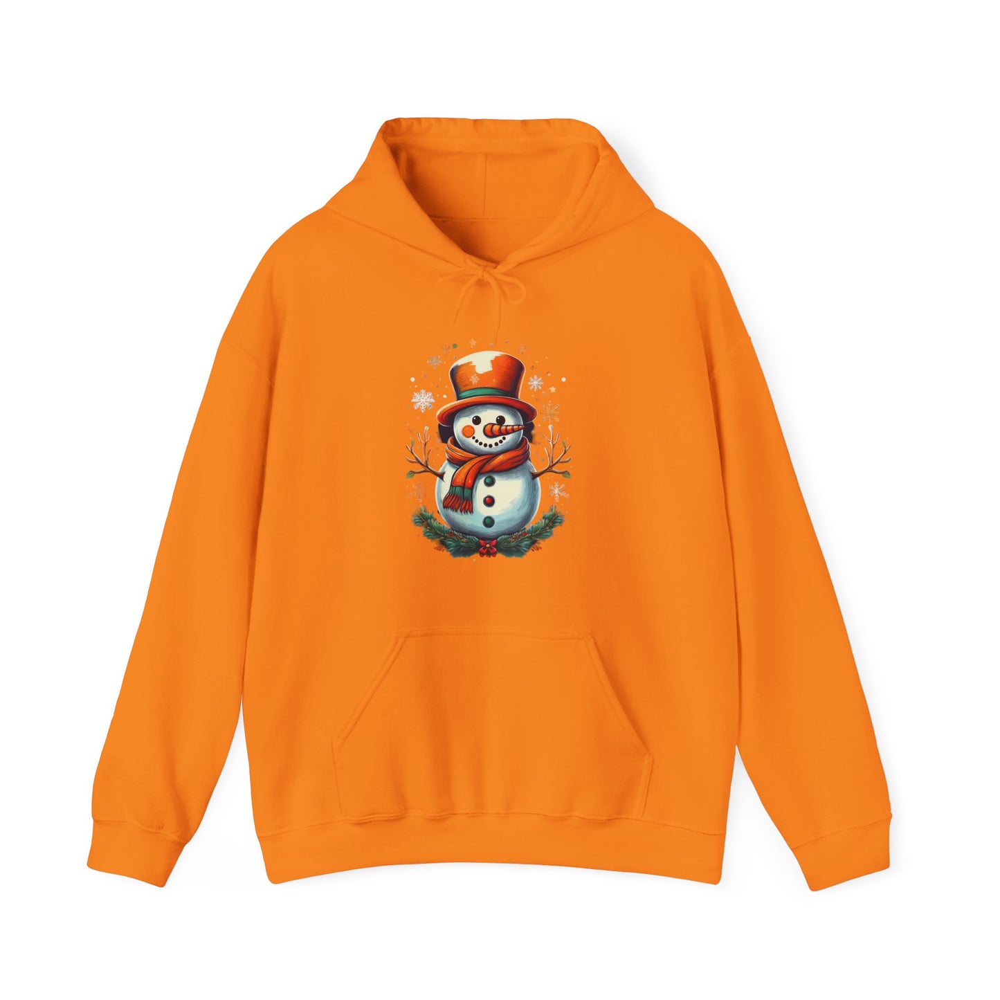 Cozy Snowman Hoodie, Winter Sweatshirt
