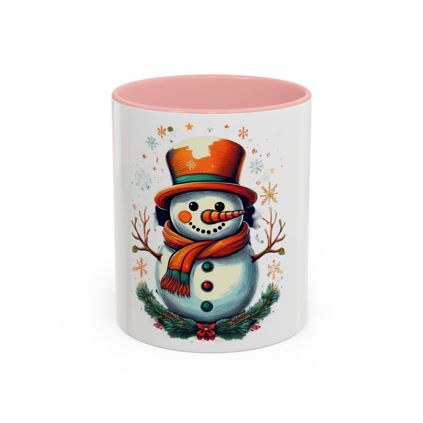 Cozy Snowman Accent Coffee Mug