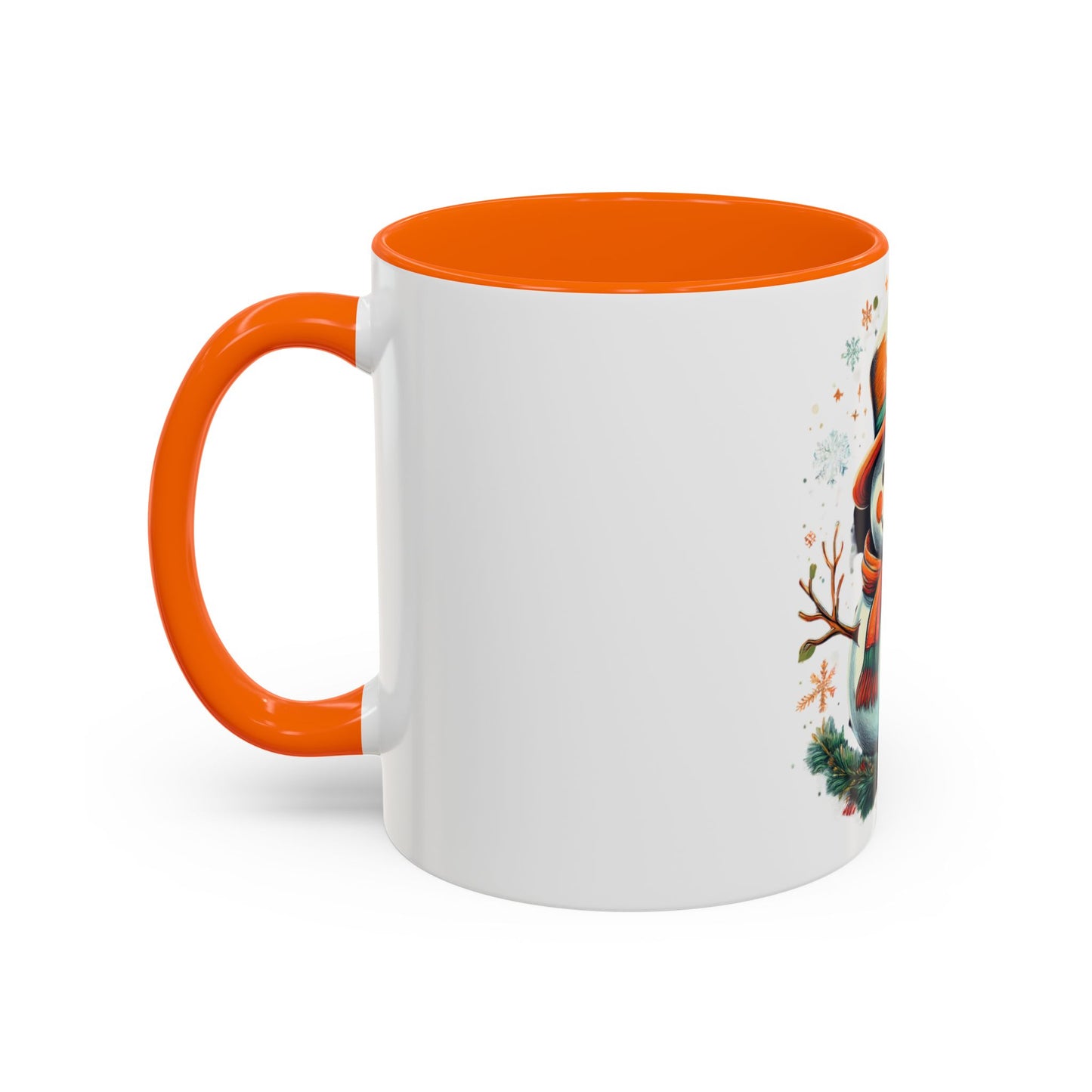 Cozy Snowman Accent Coffee Mug