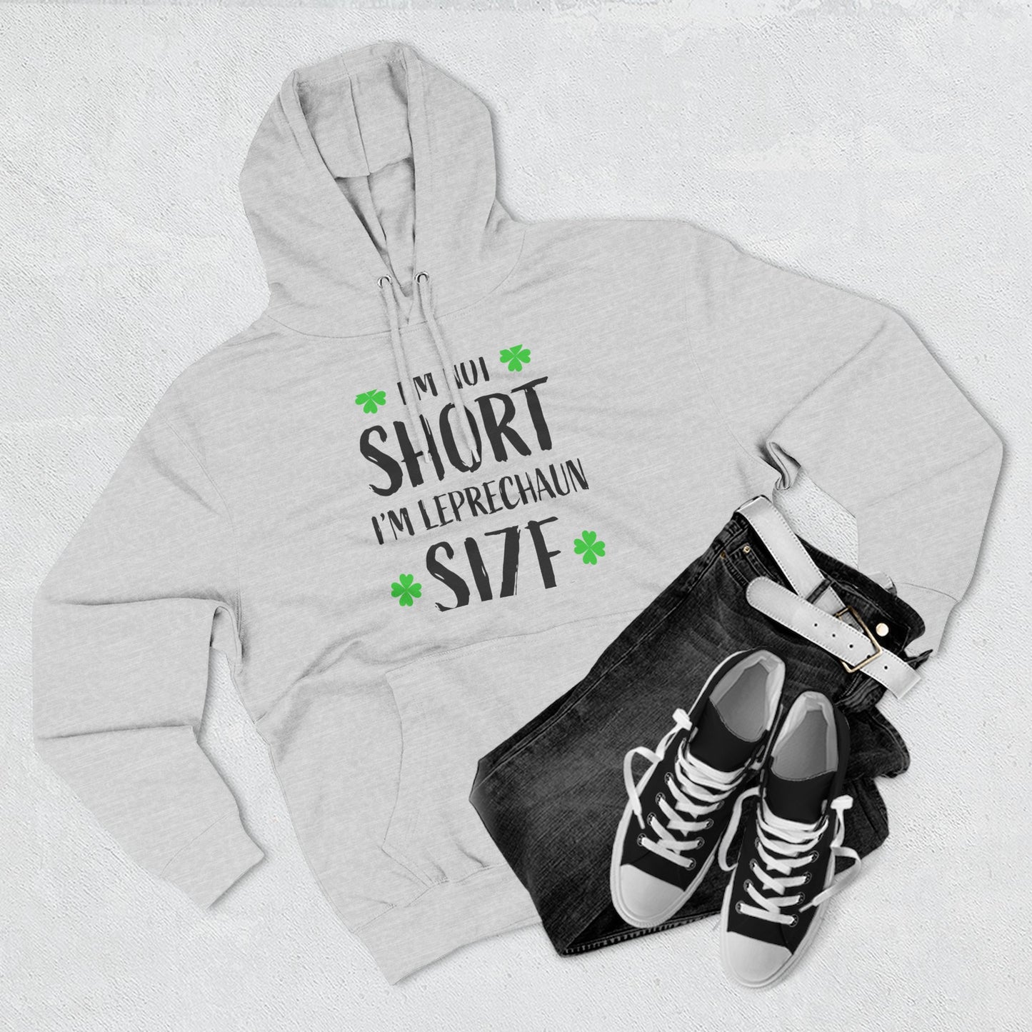 Funny St. Patrick's Day Hoodie, Leprechaun Size
