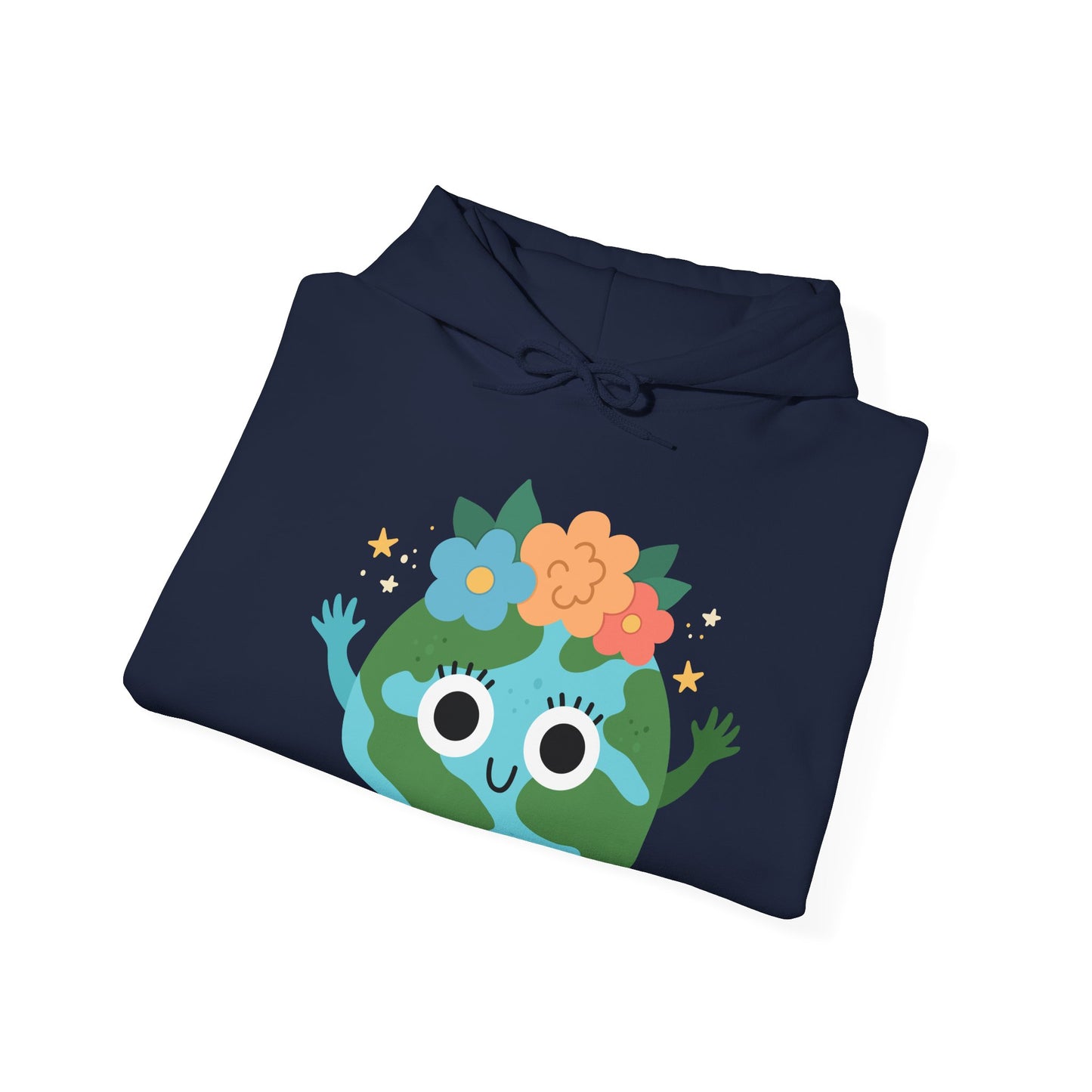 Cute Earth Cartoon Hoodie