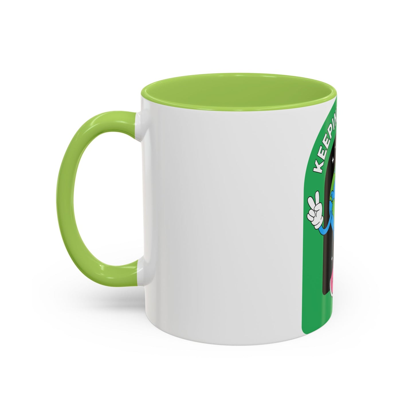 Keeping It Green Accent Coffee Mug