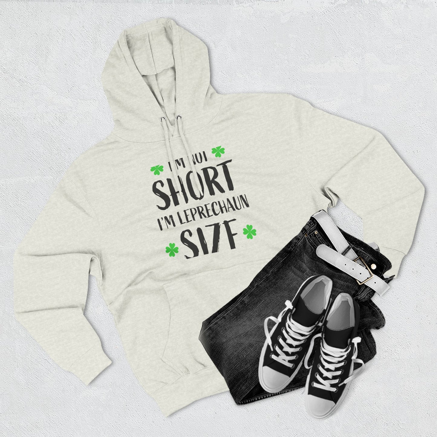 Funny St. Patrick's Day Hoodie, Leprechaun Size