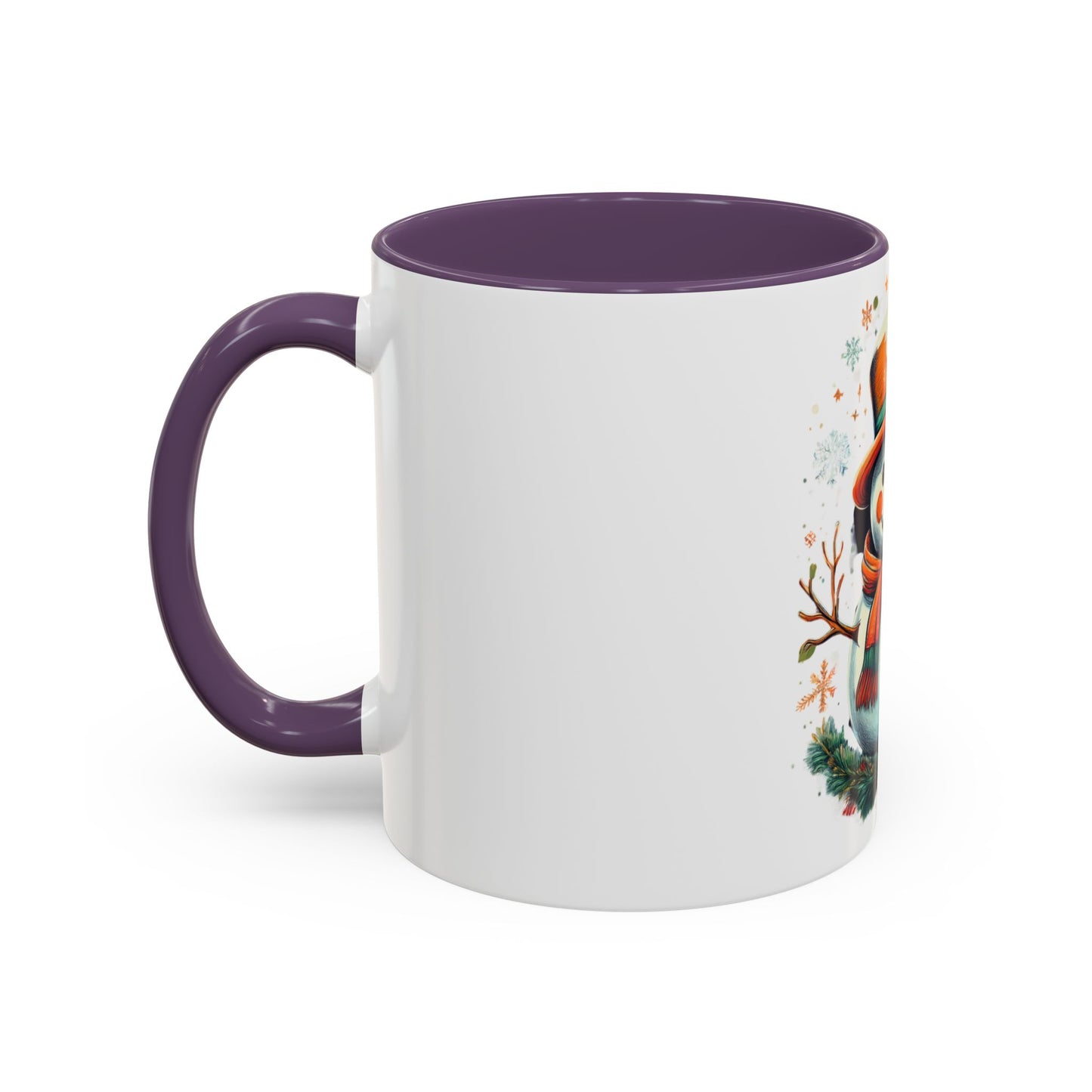 Cozy Snowman Accent Coffee Mug