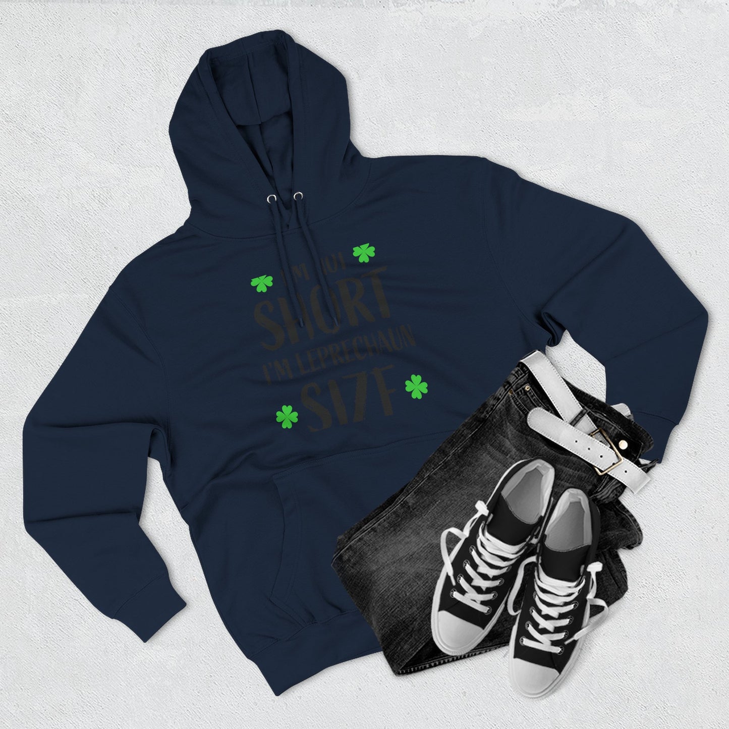 Funny St. Patrick's Day Hoodie, Leprechaun Size