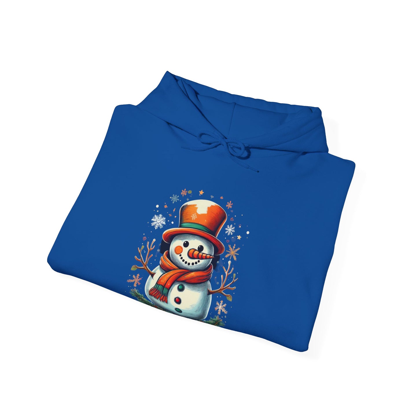 Cozy Snowman Hoodie, Winter Sweatshirt