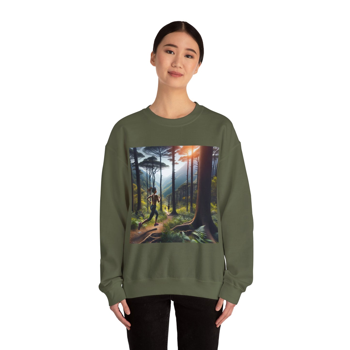 Nature-Inspired Unisex Crewneck Sweatshirt