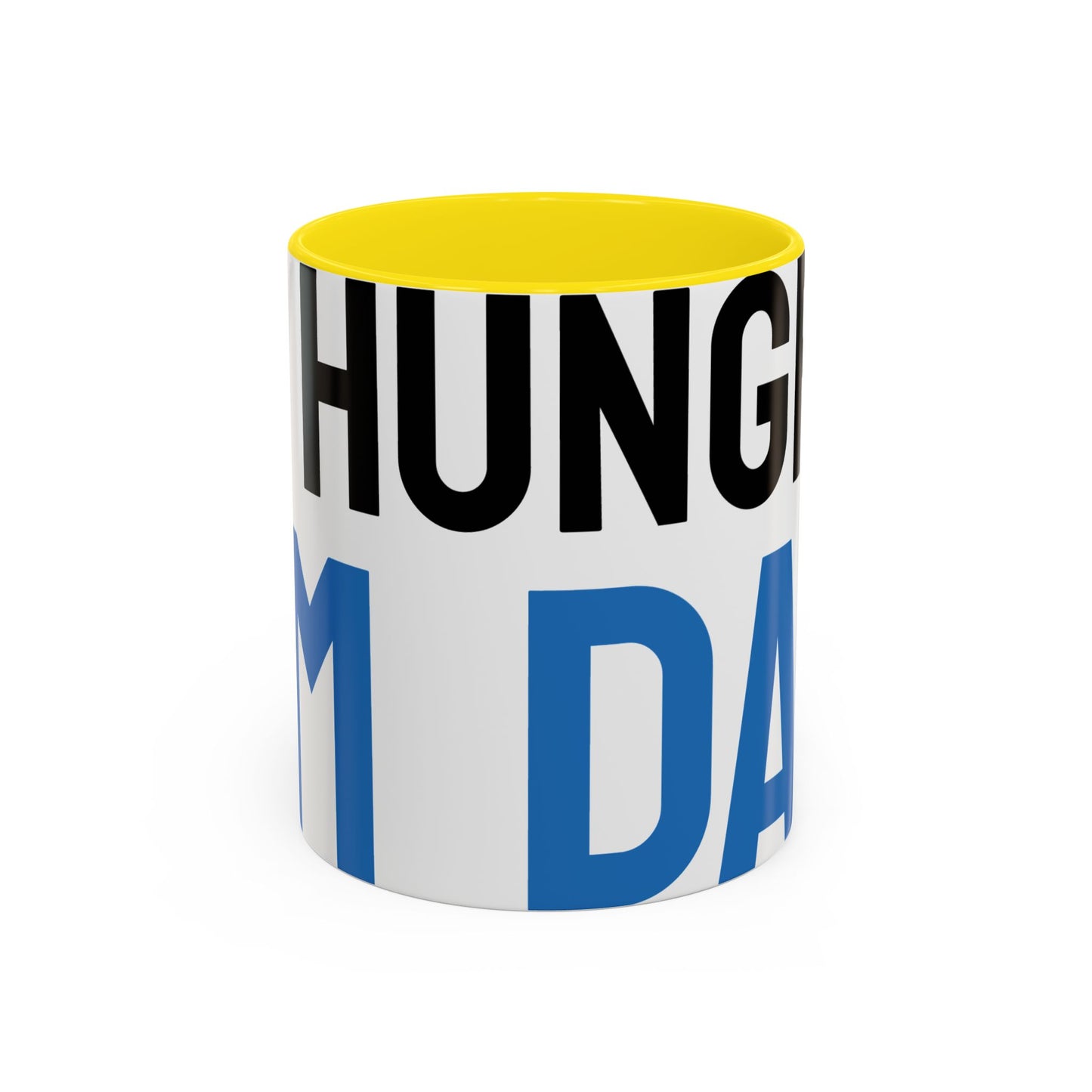 Hungry Dad Accent Coffee Mug | Funny Gift for Father's Day, Dad's Birthday, Coffee Lover, Kitchen Decor, Humorous Mug