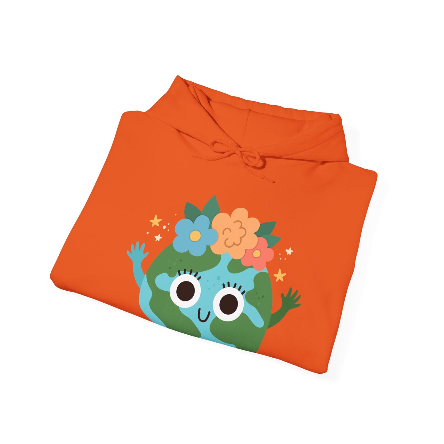 Cute Earth Cartoon Hoodie