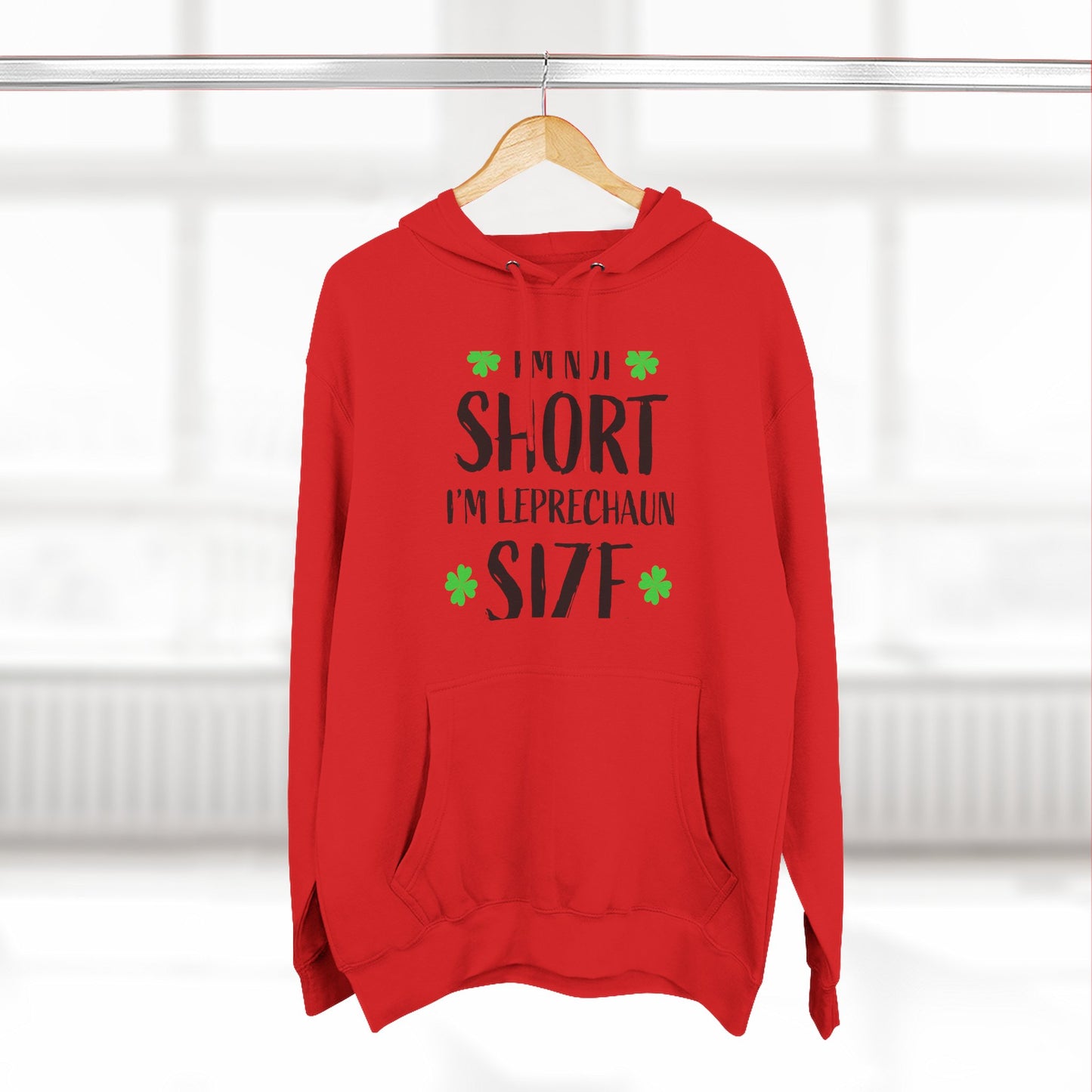 Funny St. Patrick's Day Hoodie, Leprechaun Size