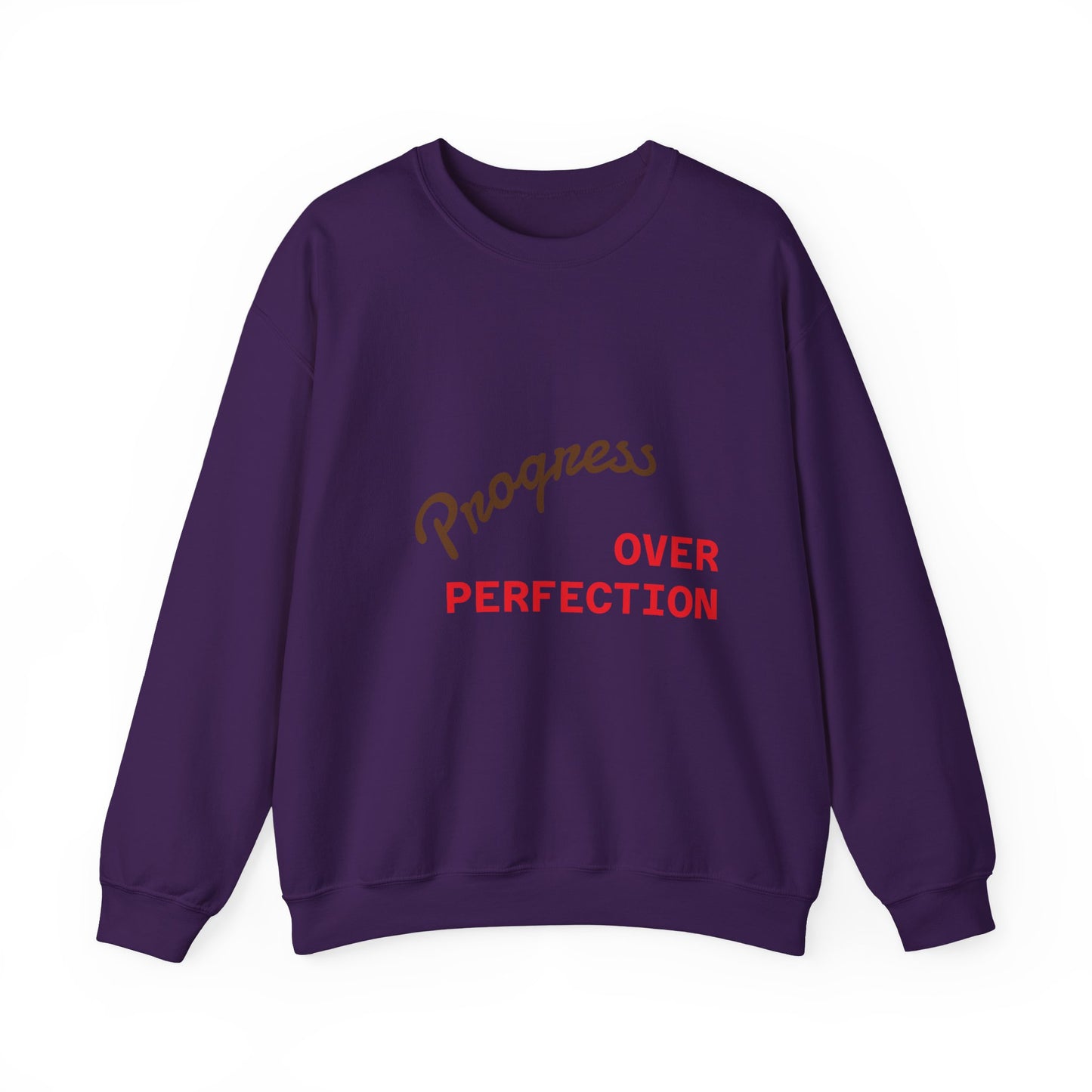 Progress Over Perfection Unisex Crewneck Sweatshirt