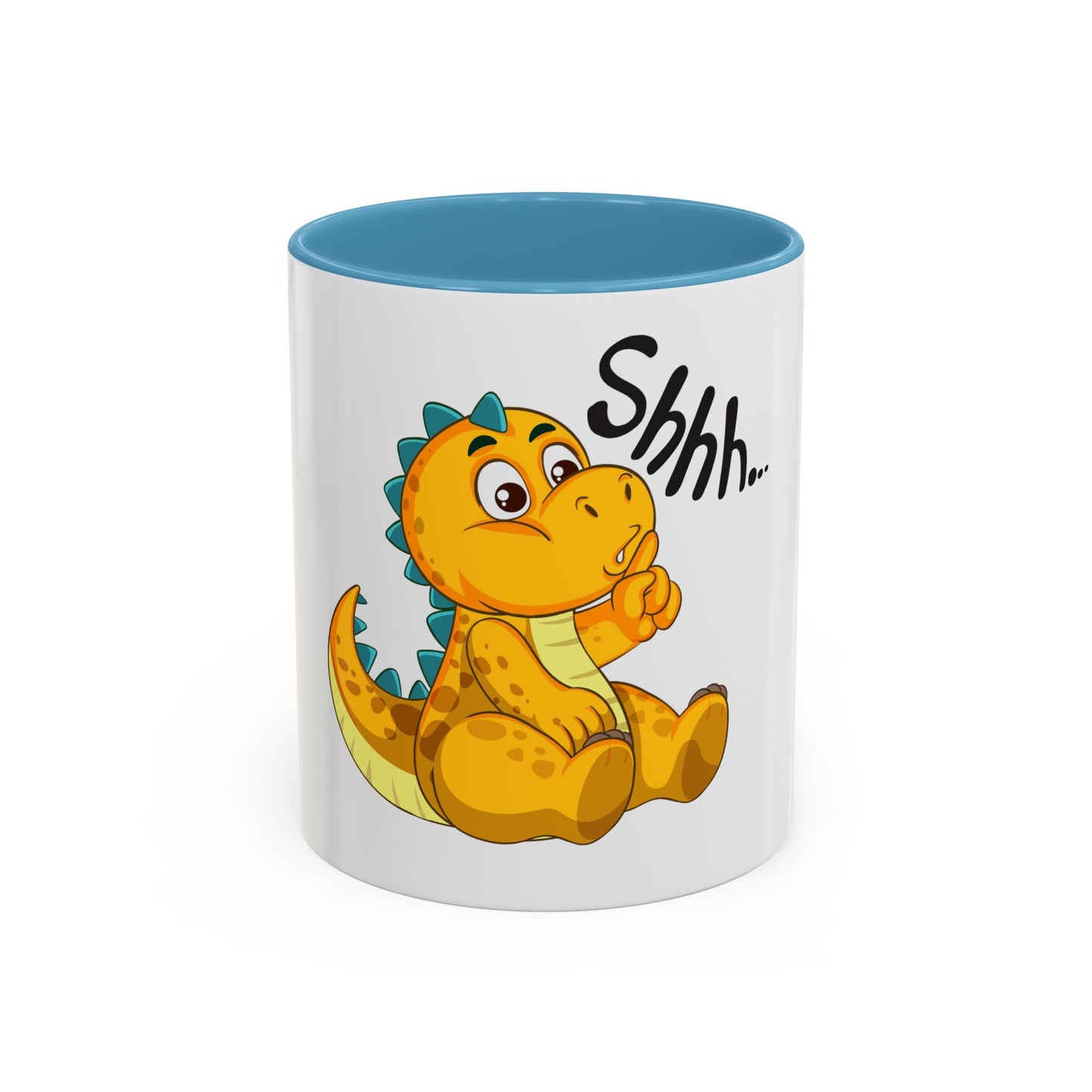 Adorable cartoon Shhh... Dinosaur Accent Coffee Mug