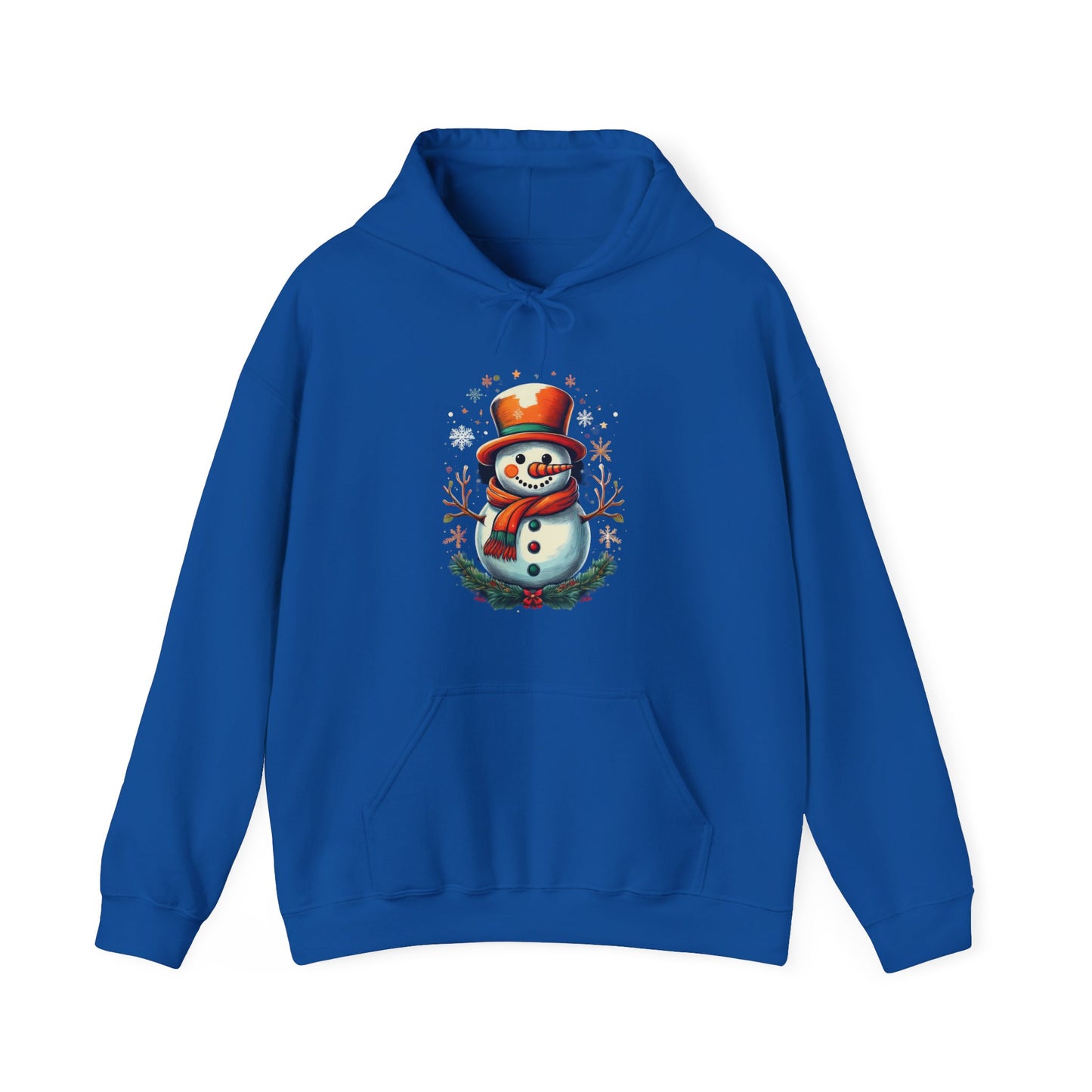 Cozy Snowman Hoodie, Winter Sweatshirt