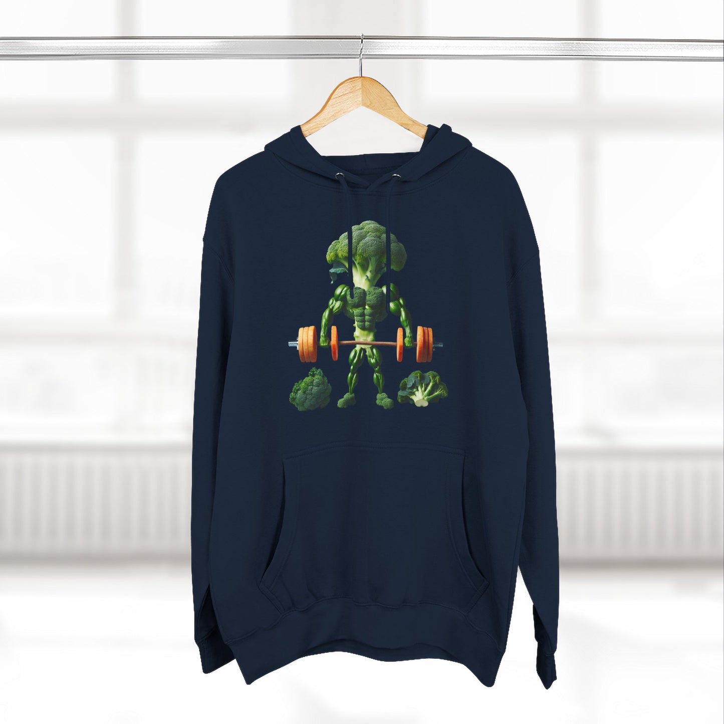 Muscle-Up Fleece Hoodie, Fitness Sweatshirt Motivational Hooded Sweatshirt