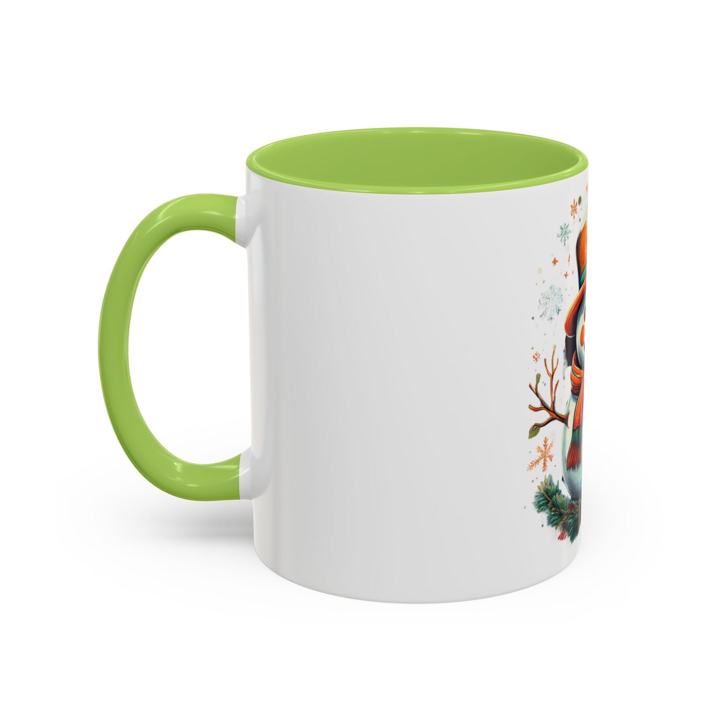Cozy Snowman Accent Coffee Mug
