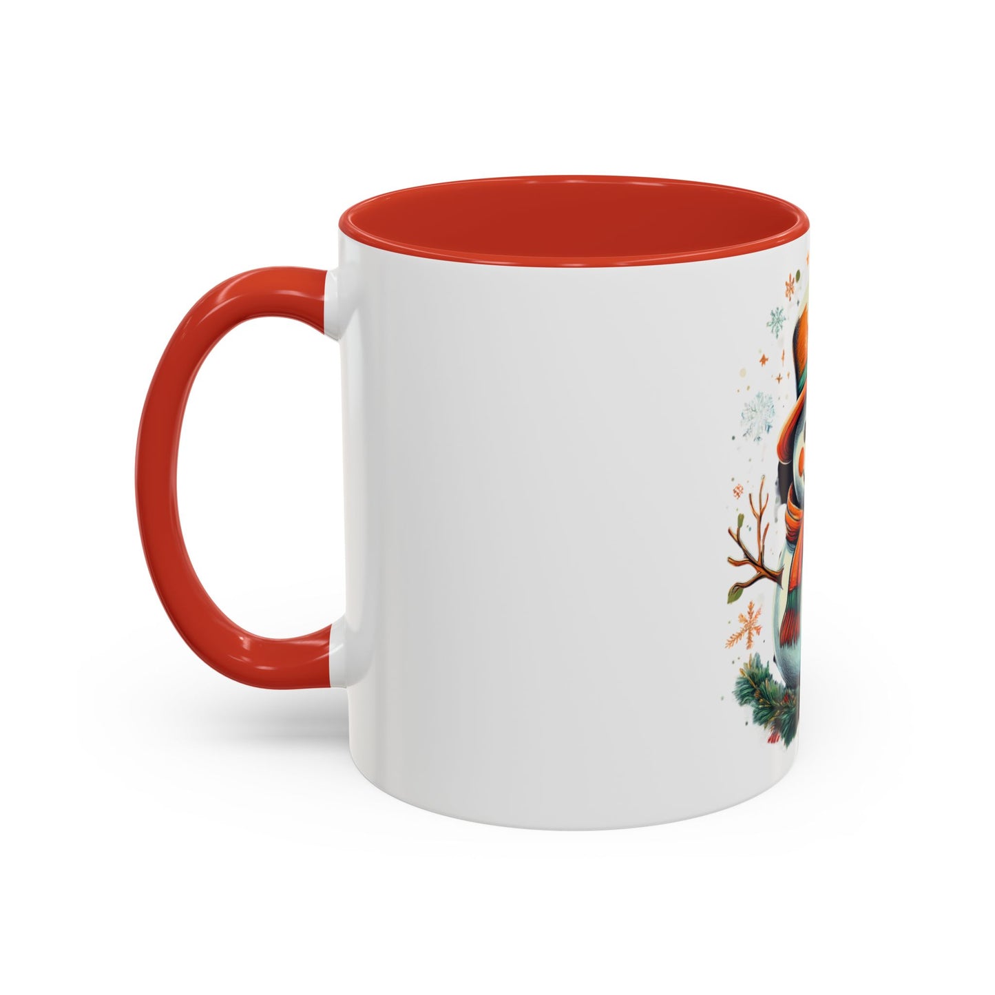Cozy Snowman Accent Coffee Mug