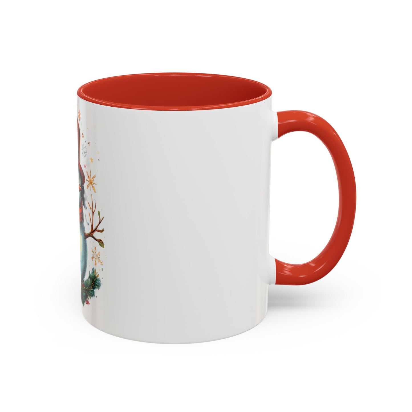 Cozy Snowman Accent Coffee Mug