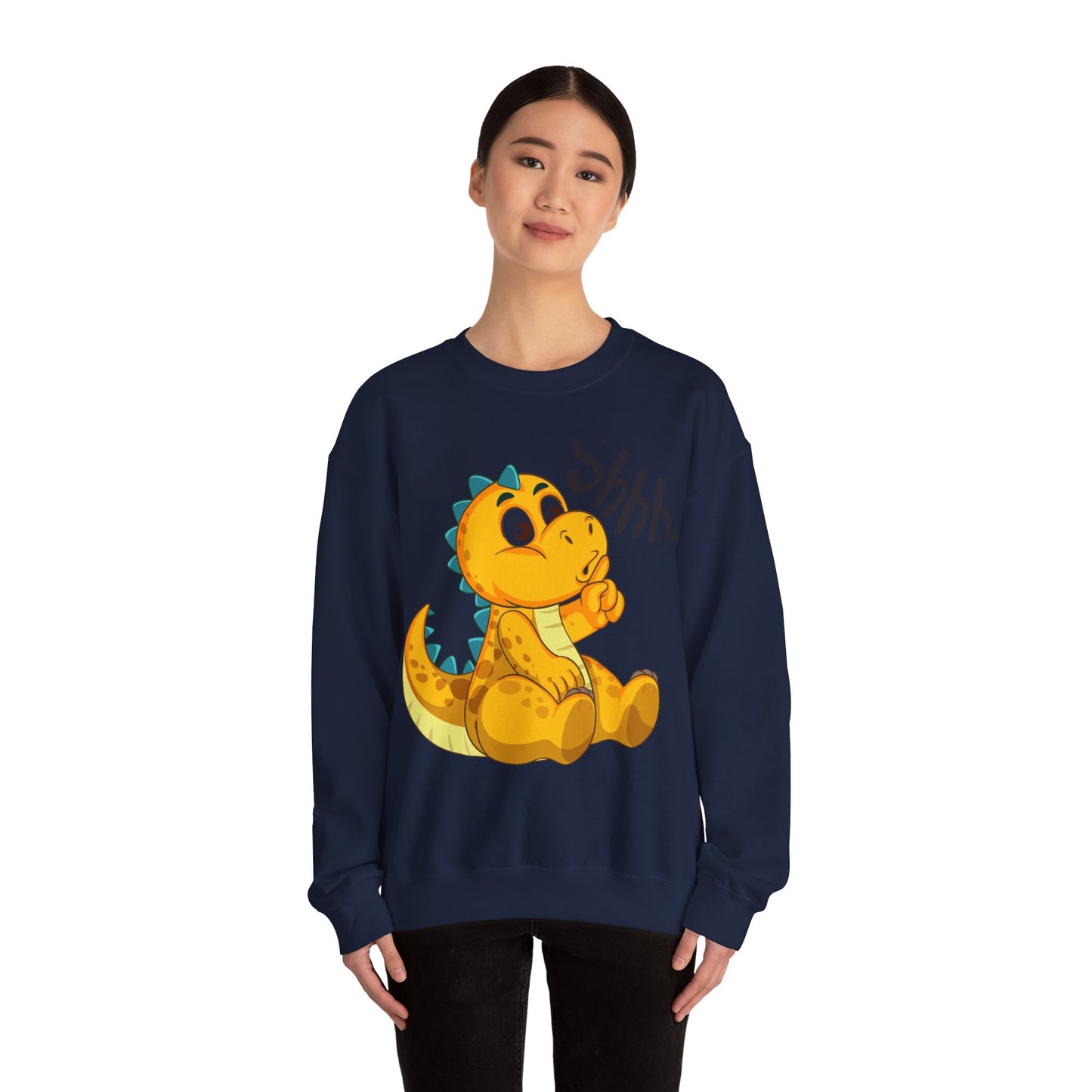 Adorable cartoon Dinosaur Crewneck Sweatshirt
