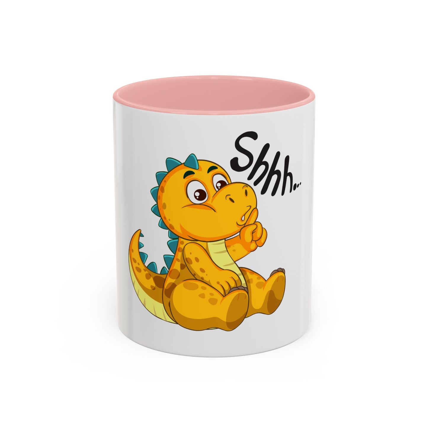 Adorable cartoon Shhh... Dinosaur Accent Coffee Mug