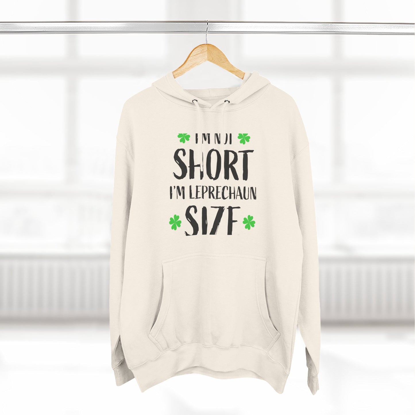 Funny St. Patrick's Day Hoodie, Leprechaun Size