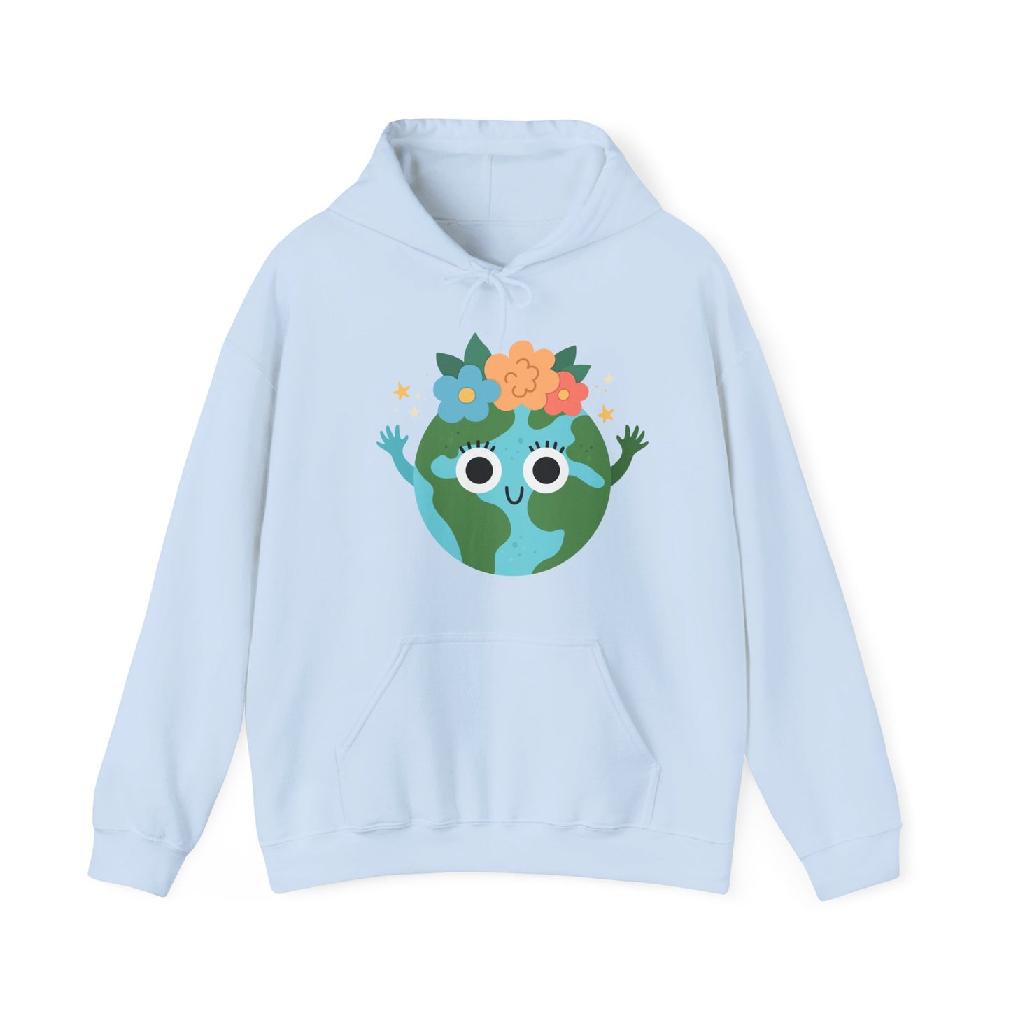 Cute Earth Cartoon Hoodie