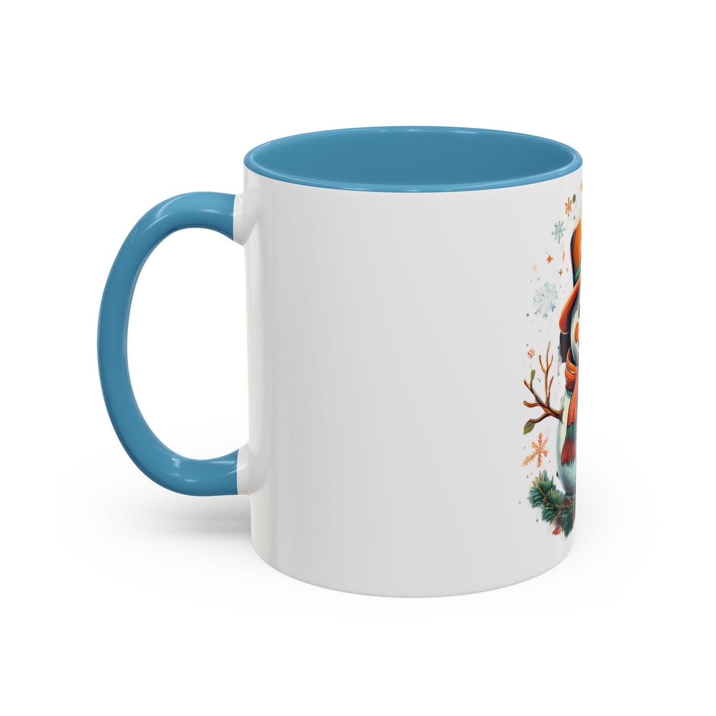 Cozy Snowman Accent Coffee Mug