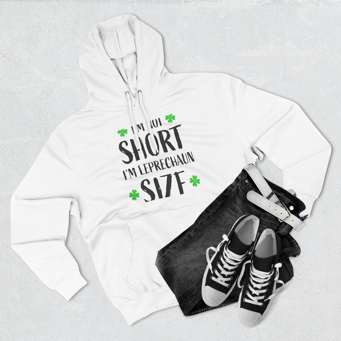 Funny St. Patrick's Day Hoodie, Leprechaun Size