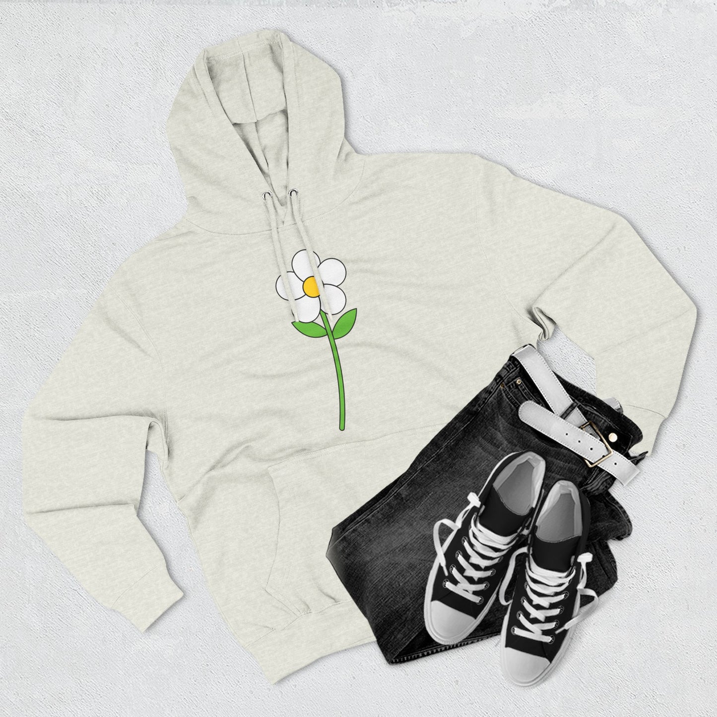 Cozy Floral Fleece Hoodie