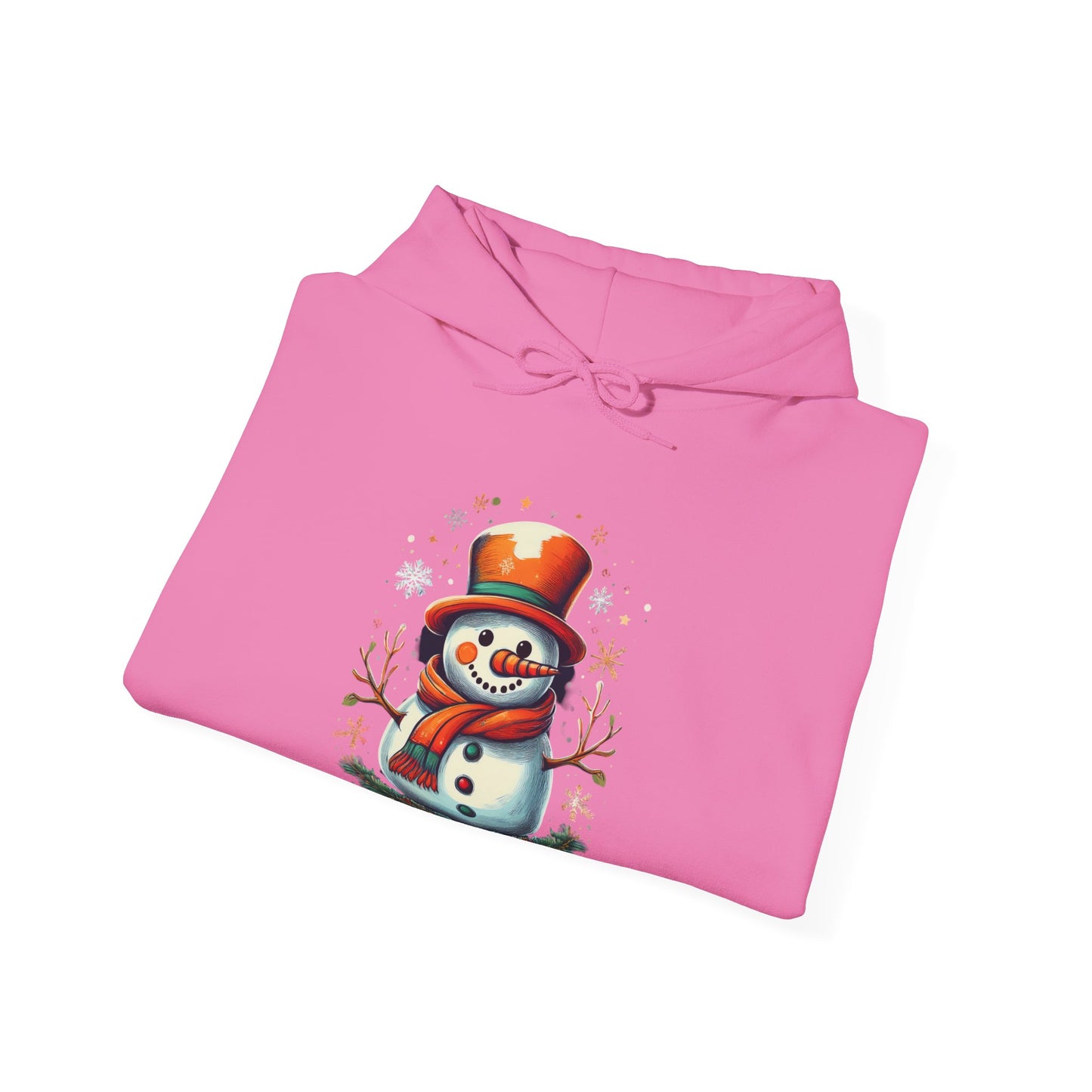 Cozy Snowman Hoodie, Winter Sweatshirt