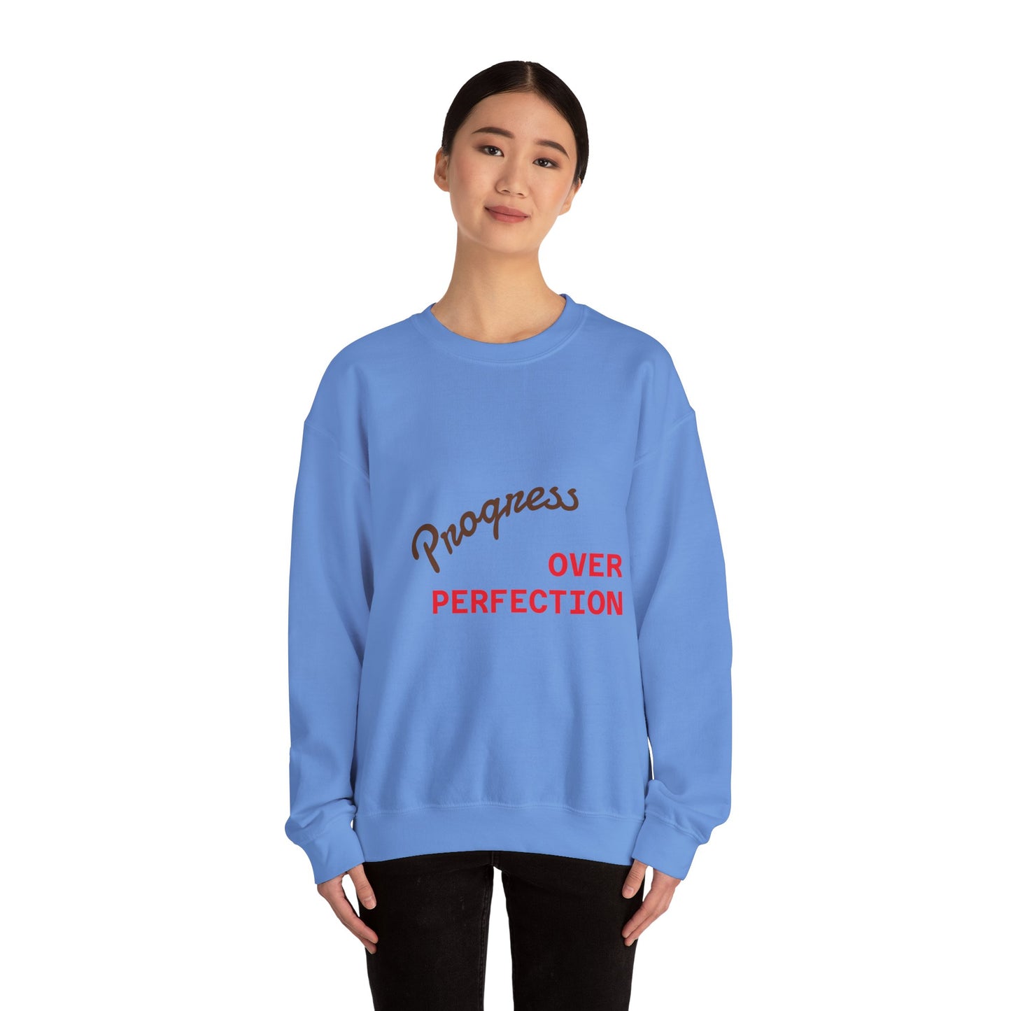 Progress Over Perfection Unisex Crewneck Sweatshirt