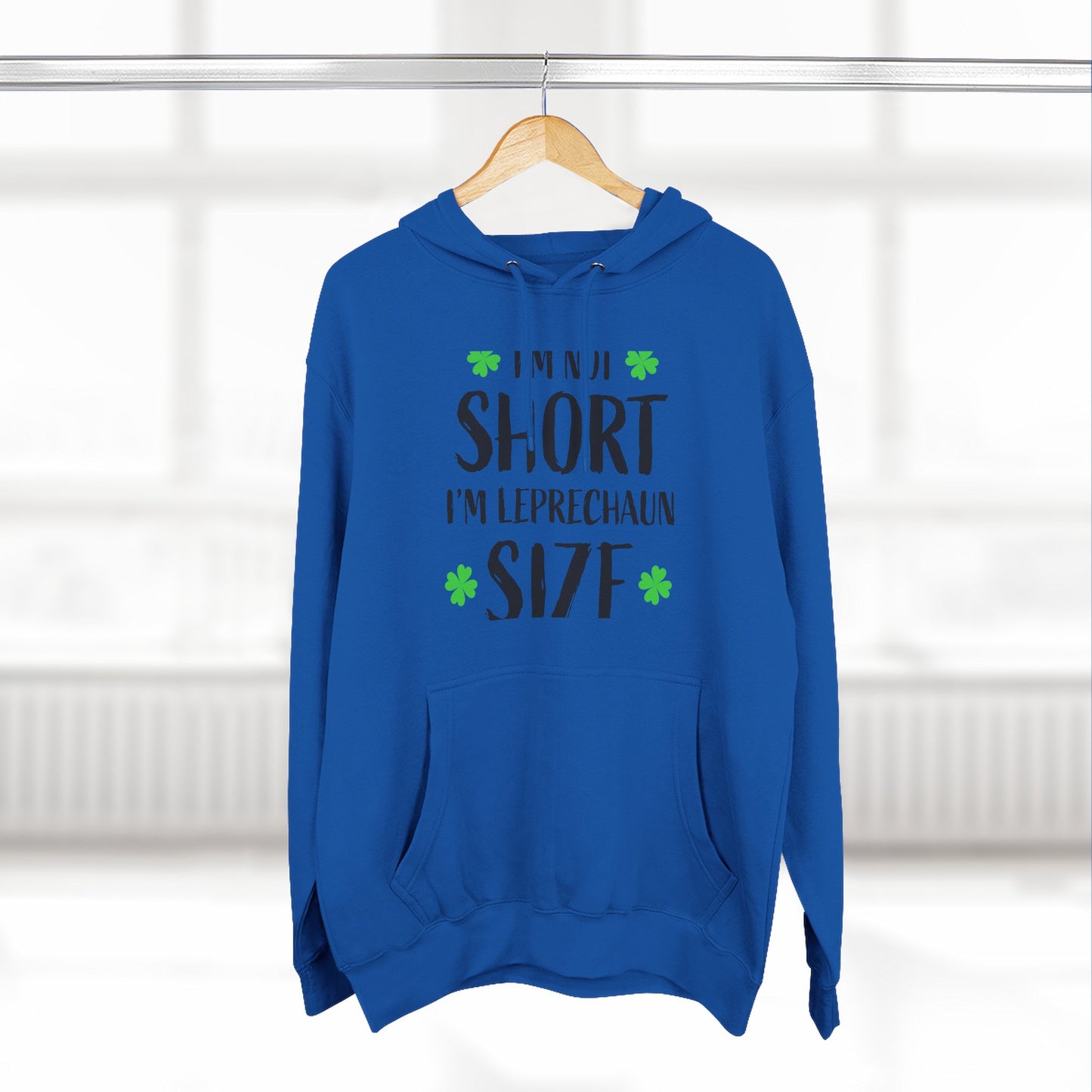 Funny St. Patrick's Day Hoodie, Leprechaun Size