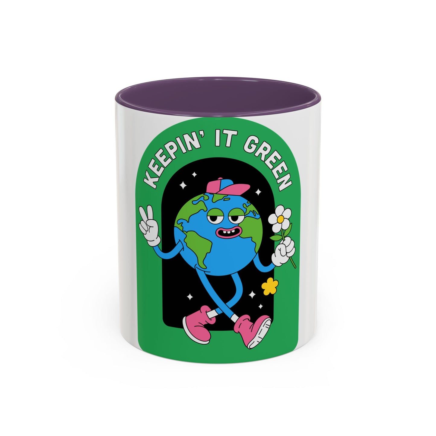 Keeping It Green Accent Coffee Mug