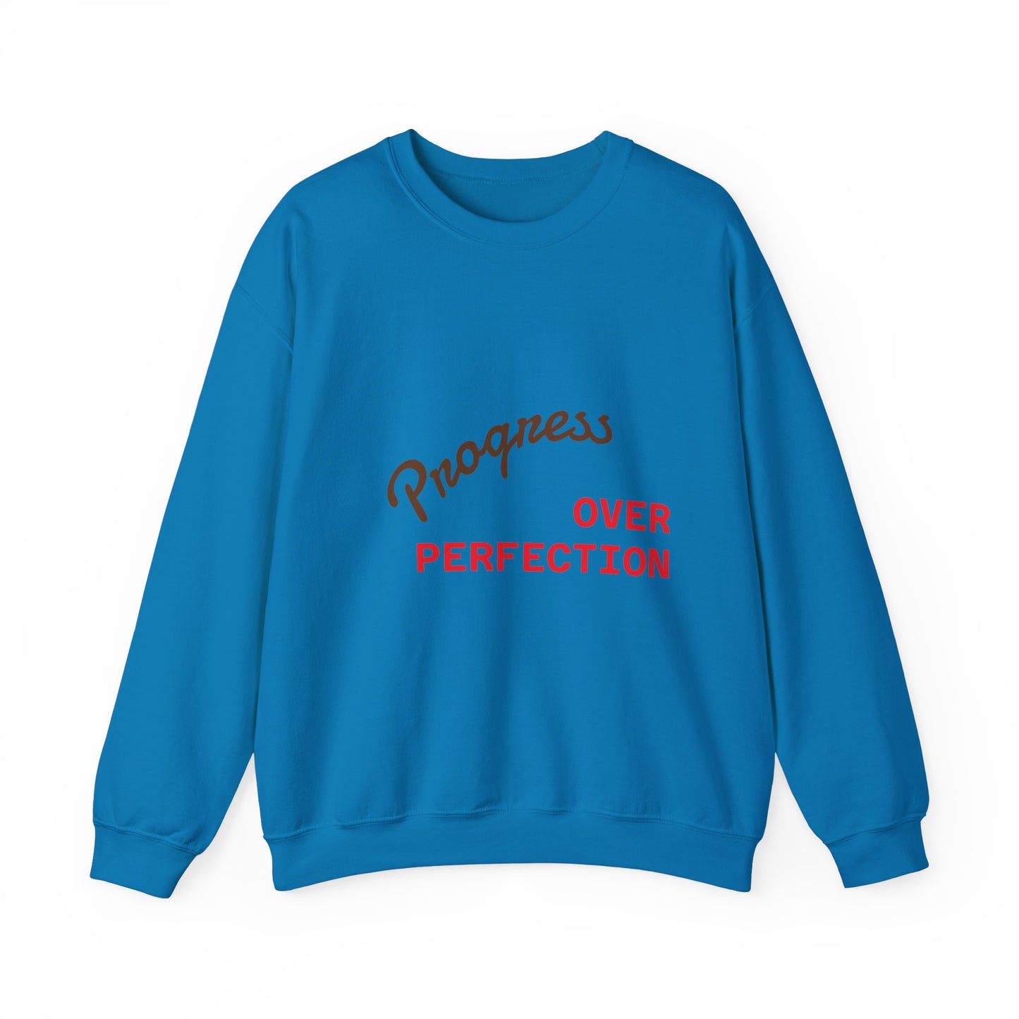 Progress Over Perfection Unisex Crewneck Sweatshirt