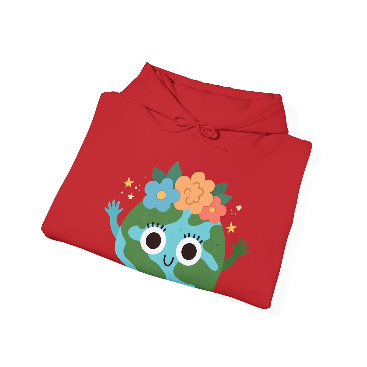 Cute Earth Cartoon Hoodie