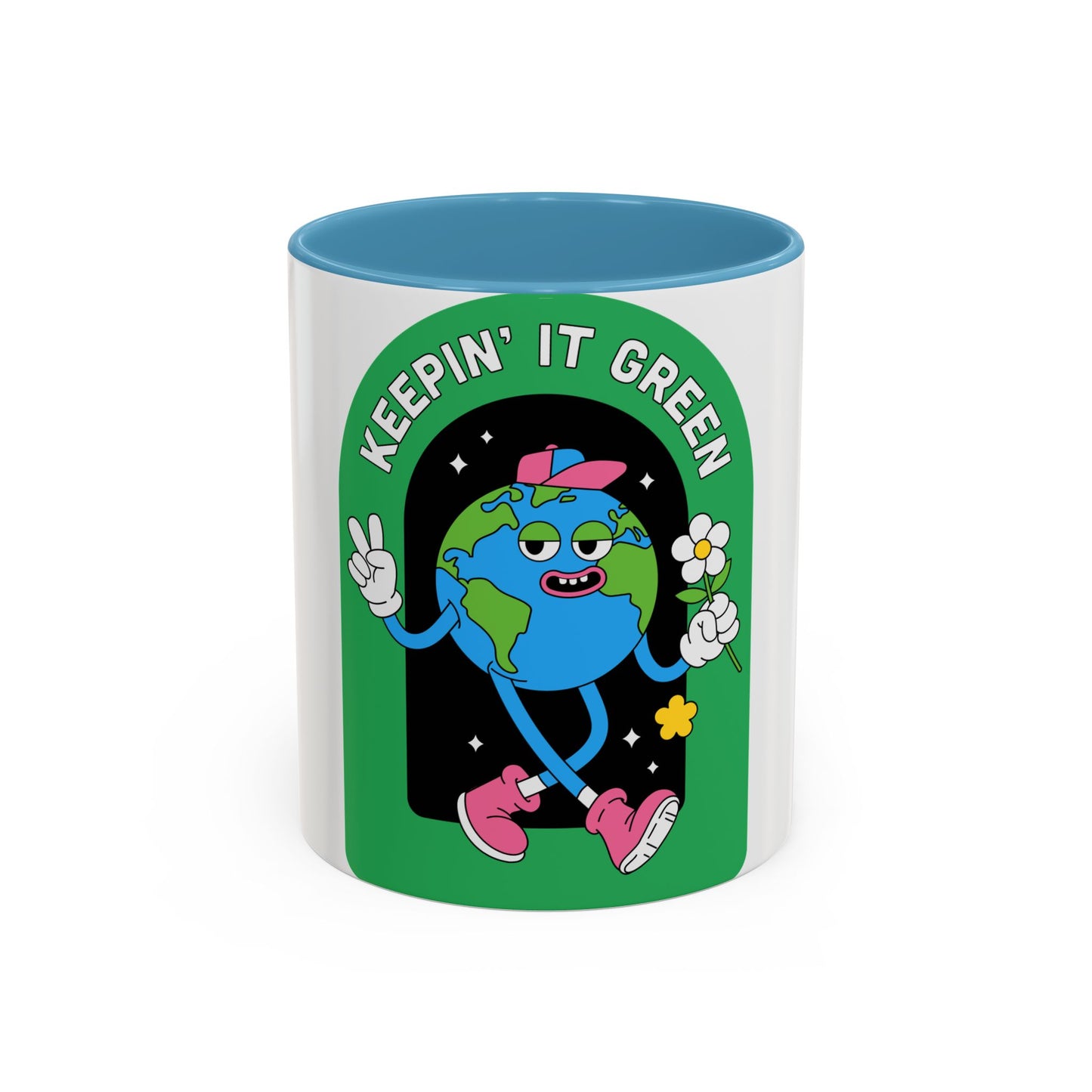 Keeping It Green Accent Coffee Mug