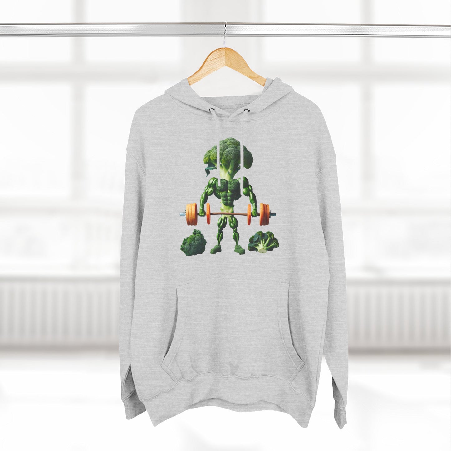 Muscle-Up Fleece Hoodie, Fitness Sweatshirt Motivational Hooded Sweatshirt