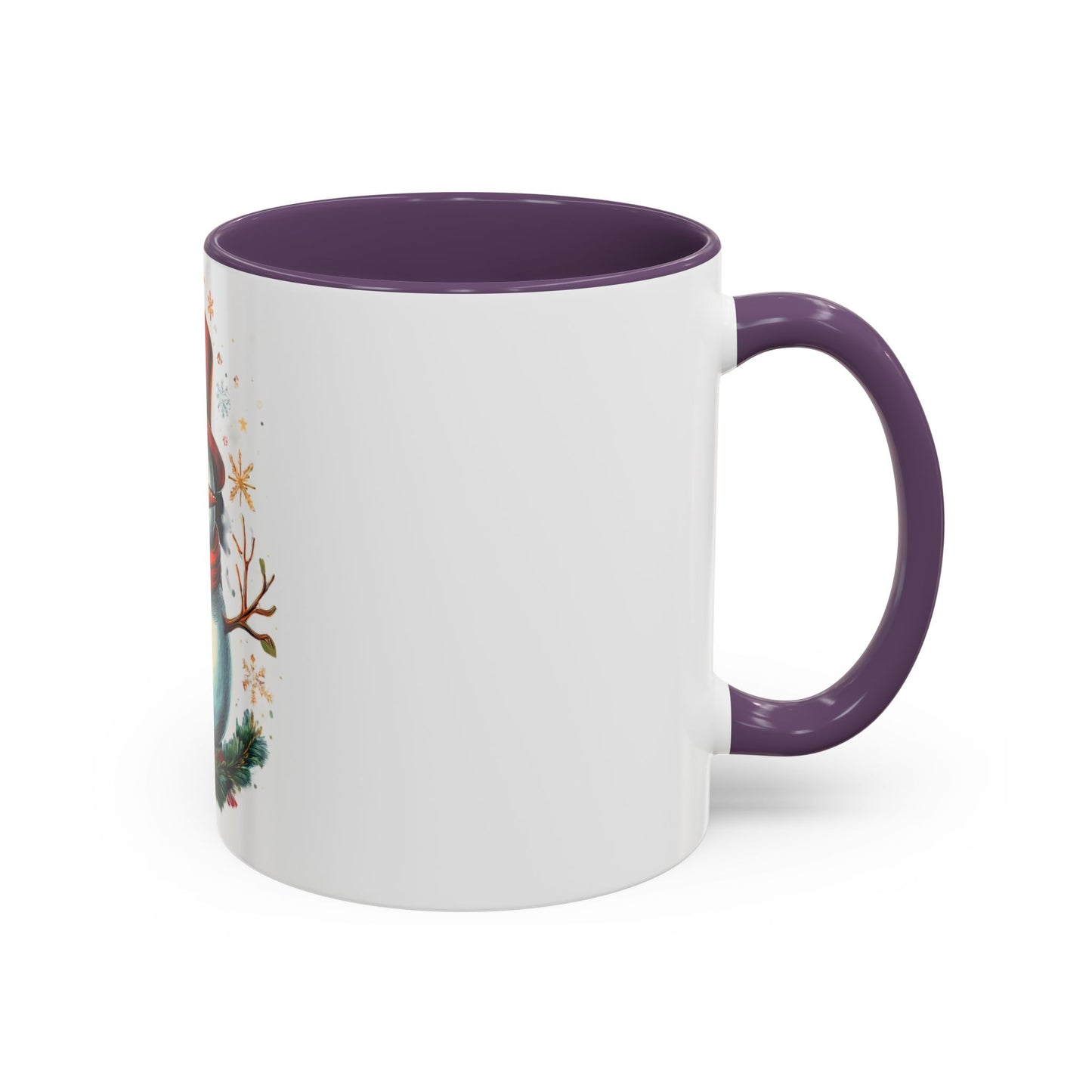 Cozy Snowman Accent Coffee Mug