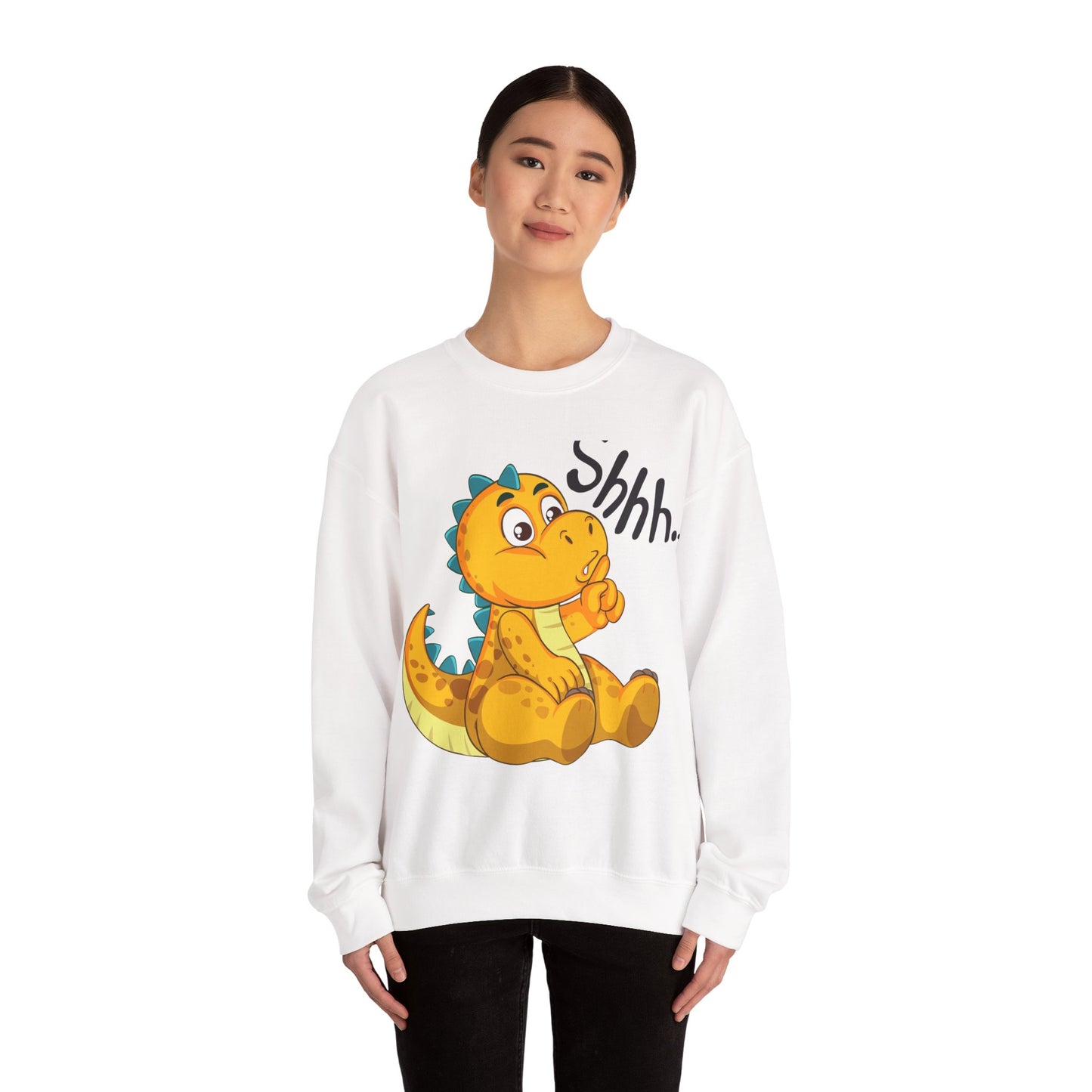 Adorable cartoon Dinosaur Crewneck Sweatshirt