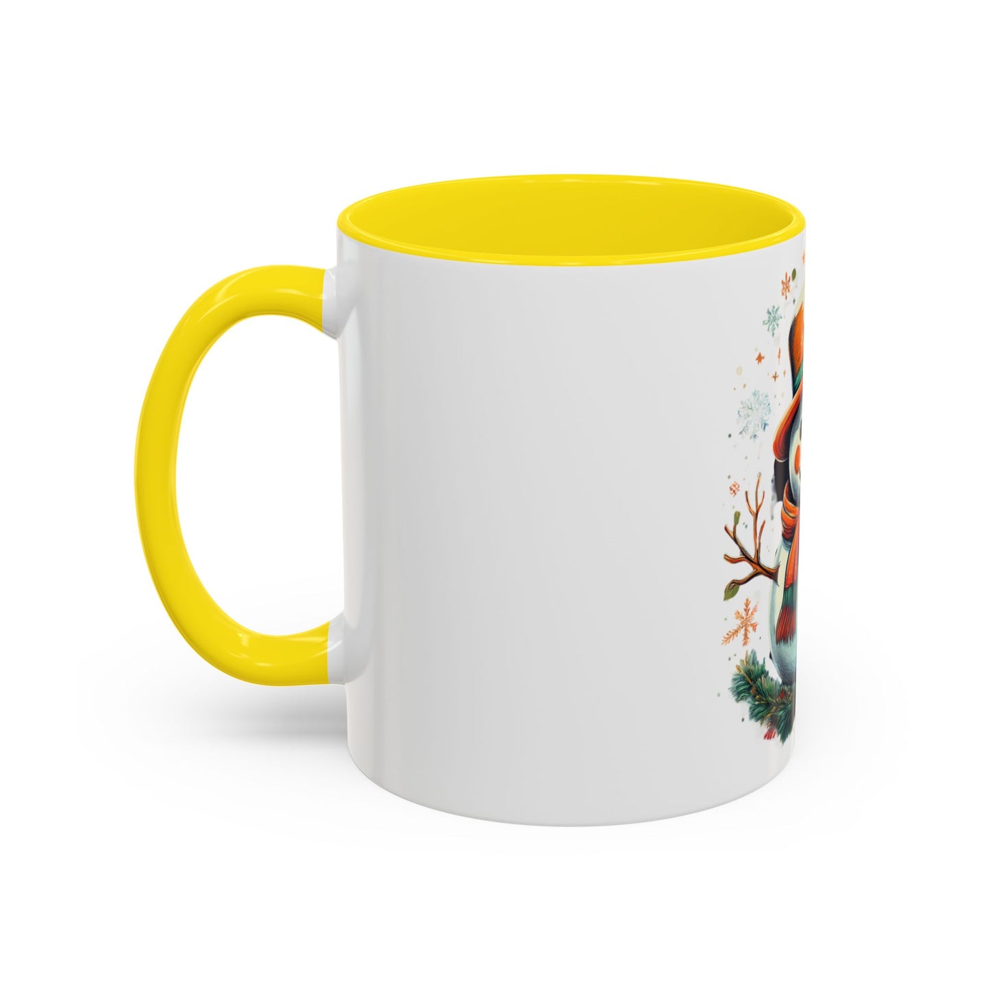 Cozy Snowman Accent Coffee Mug