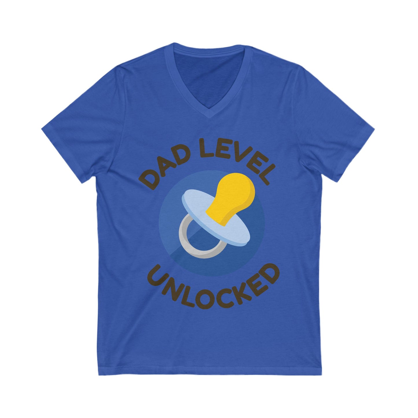 Dad Level Unlocked V-Neck T-Shirt